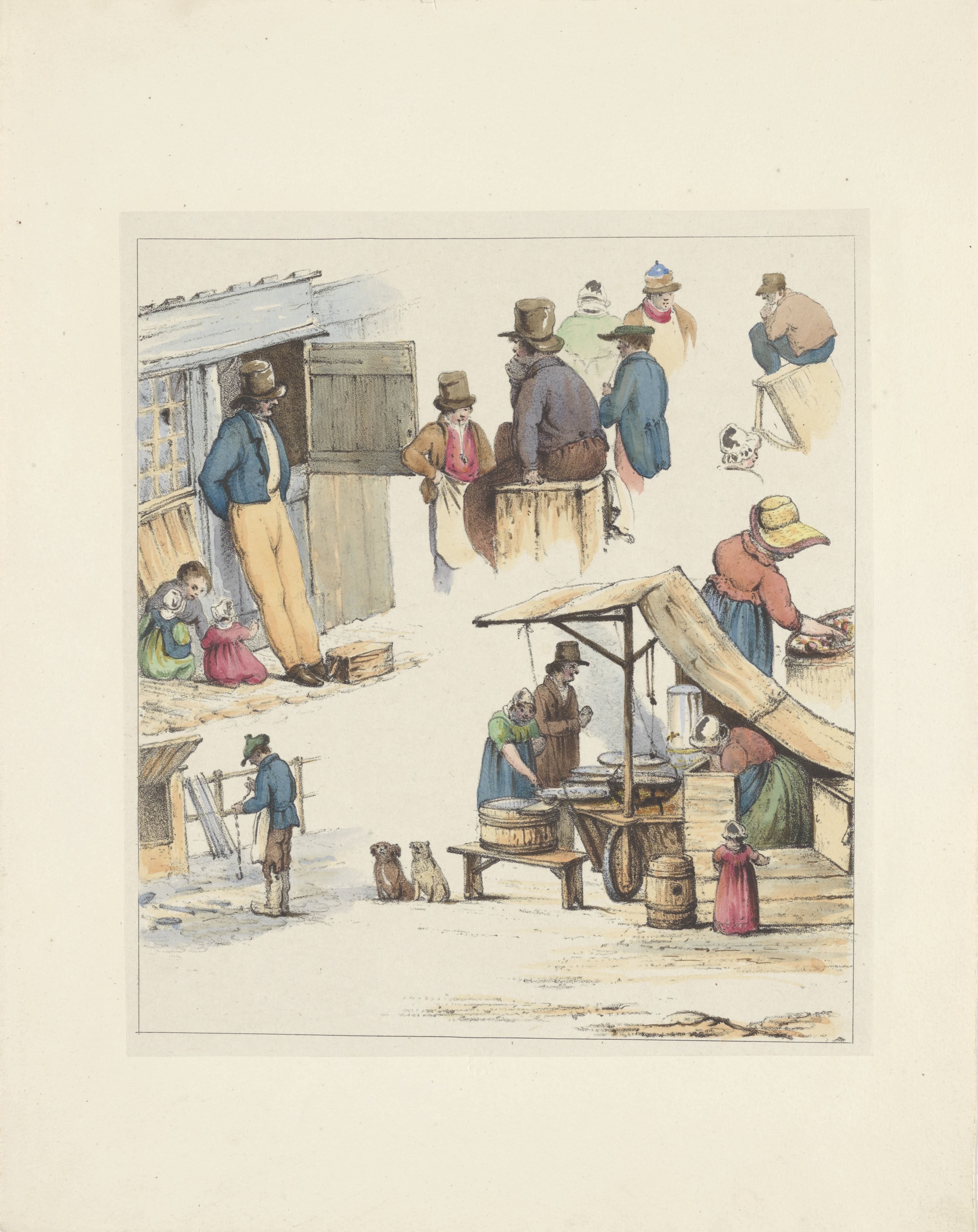 Figuurstudies (tweede blad), 1833