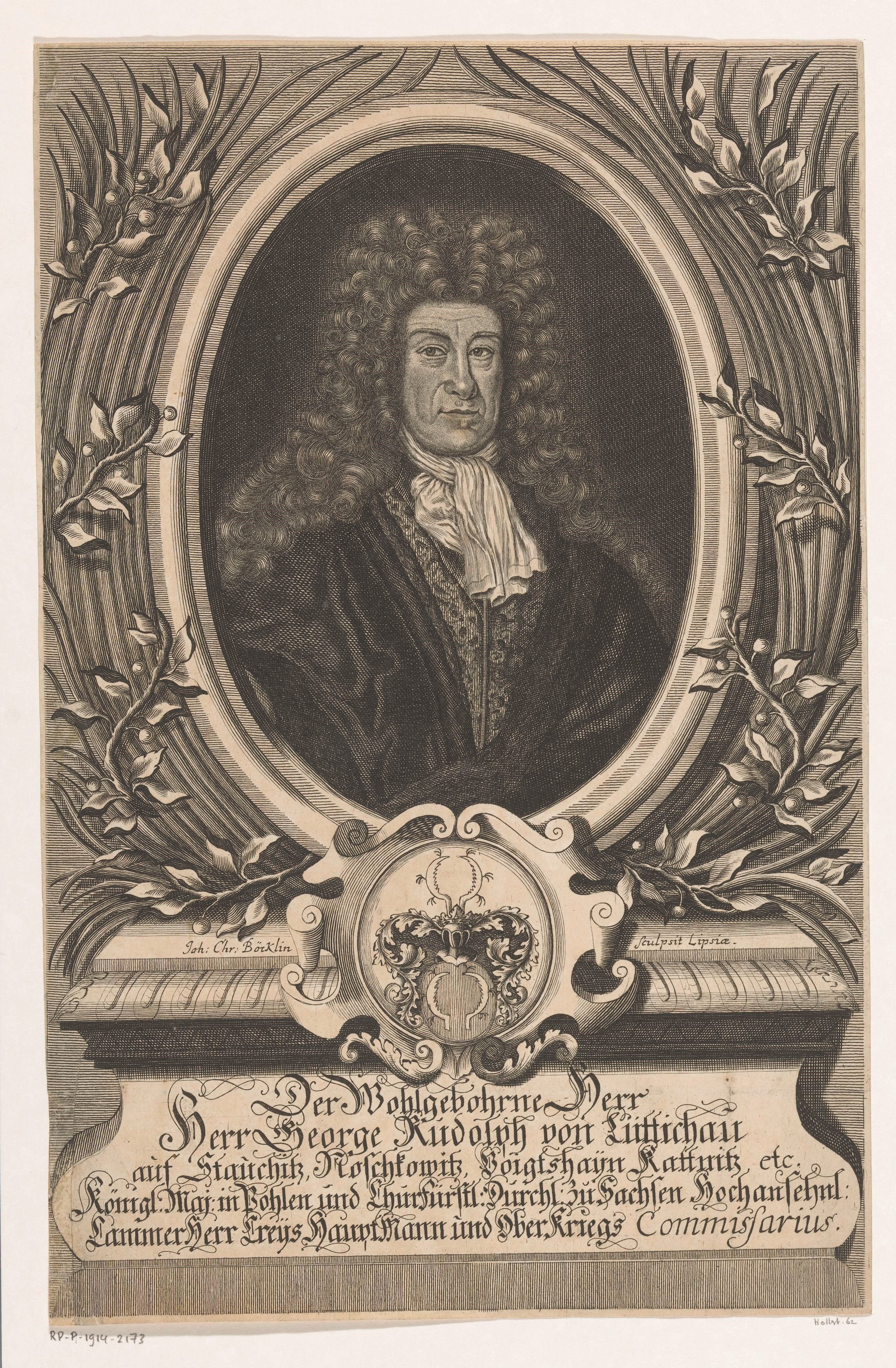 Portret van Georg Rudolph von Lüttichau