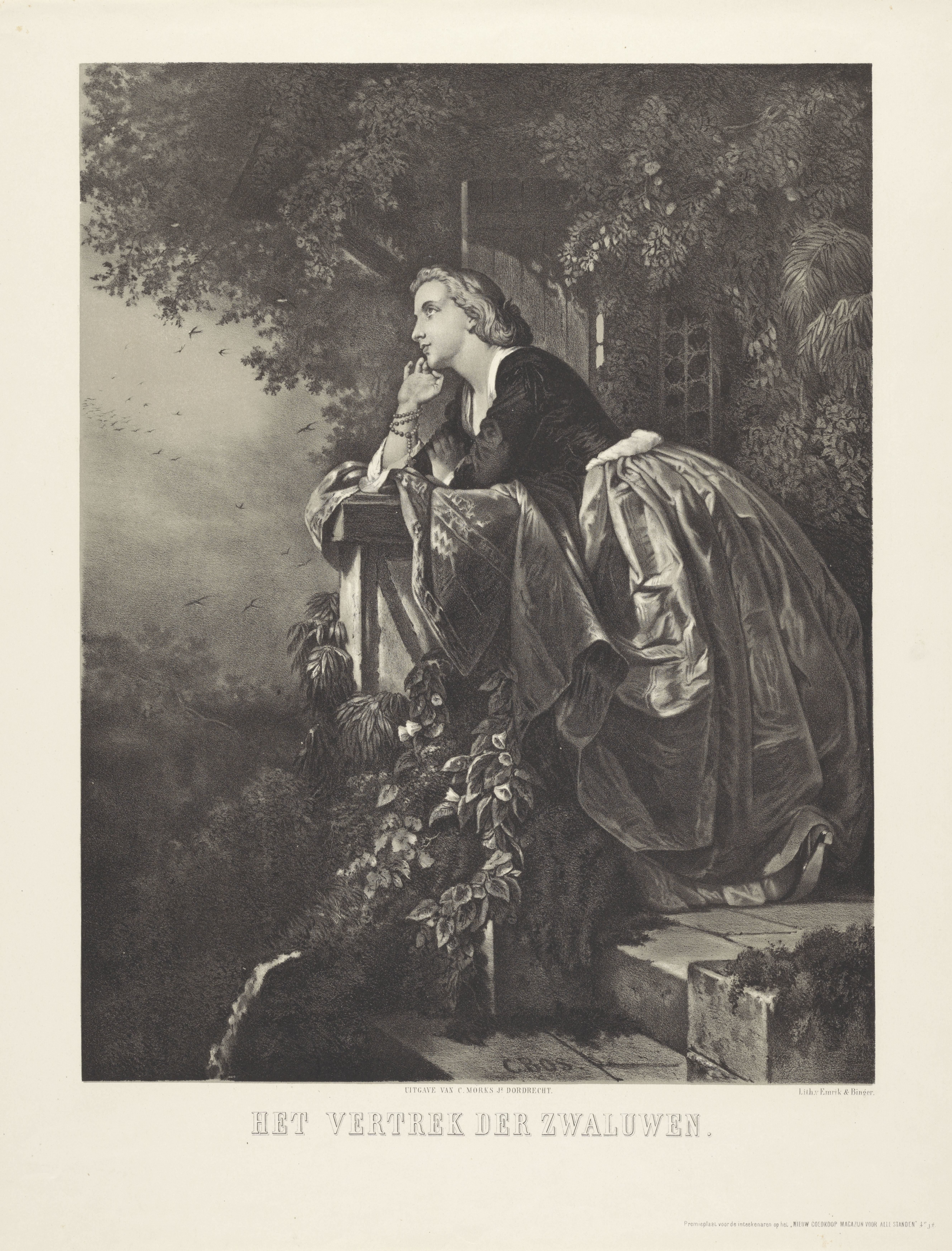 Vrouw en zwaluwen