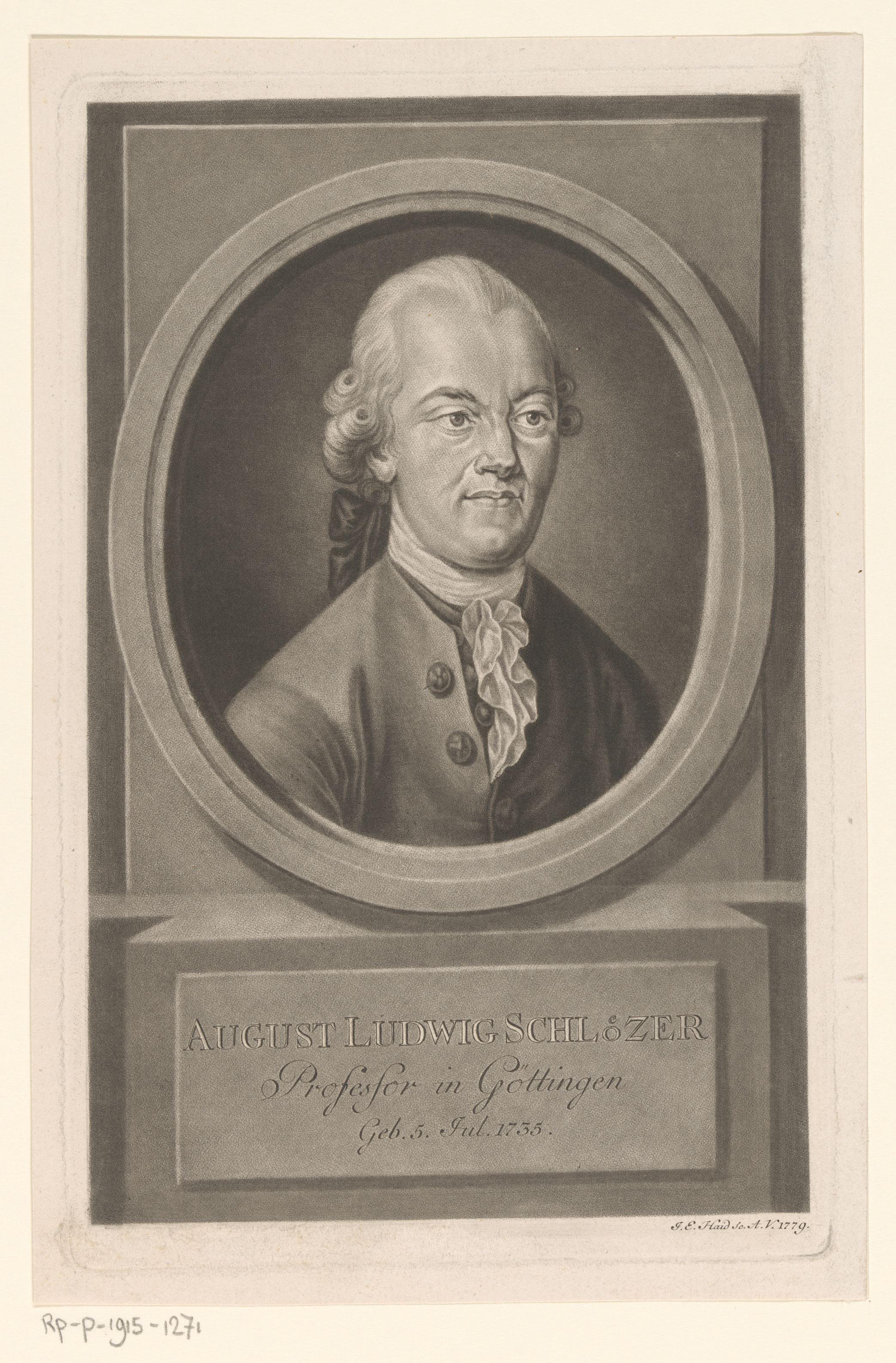Portret van August Ludwig von Schlözer
