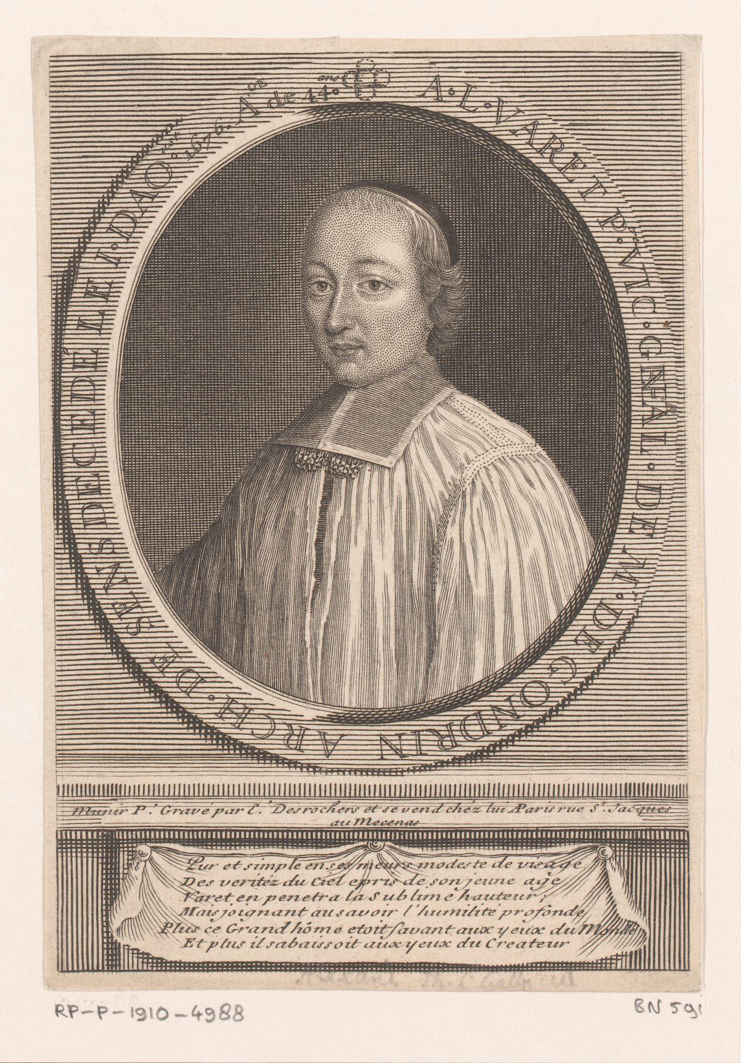 Portret van Alexandre-Louis Varet