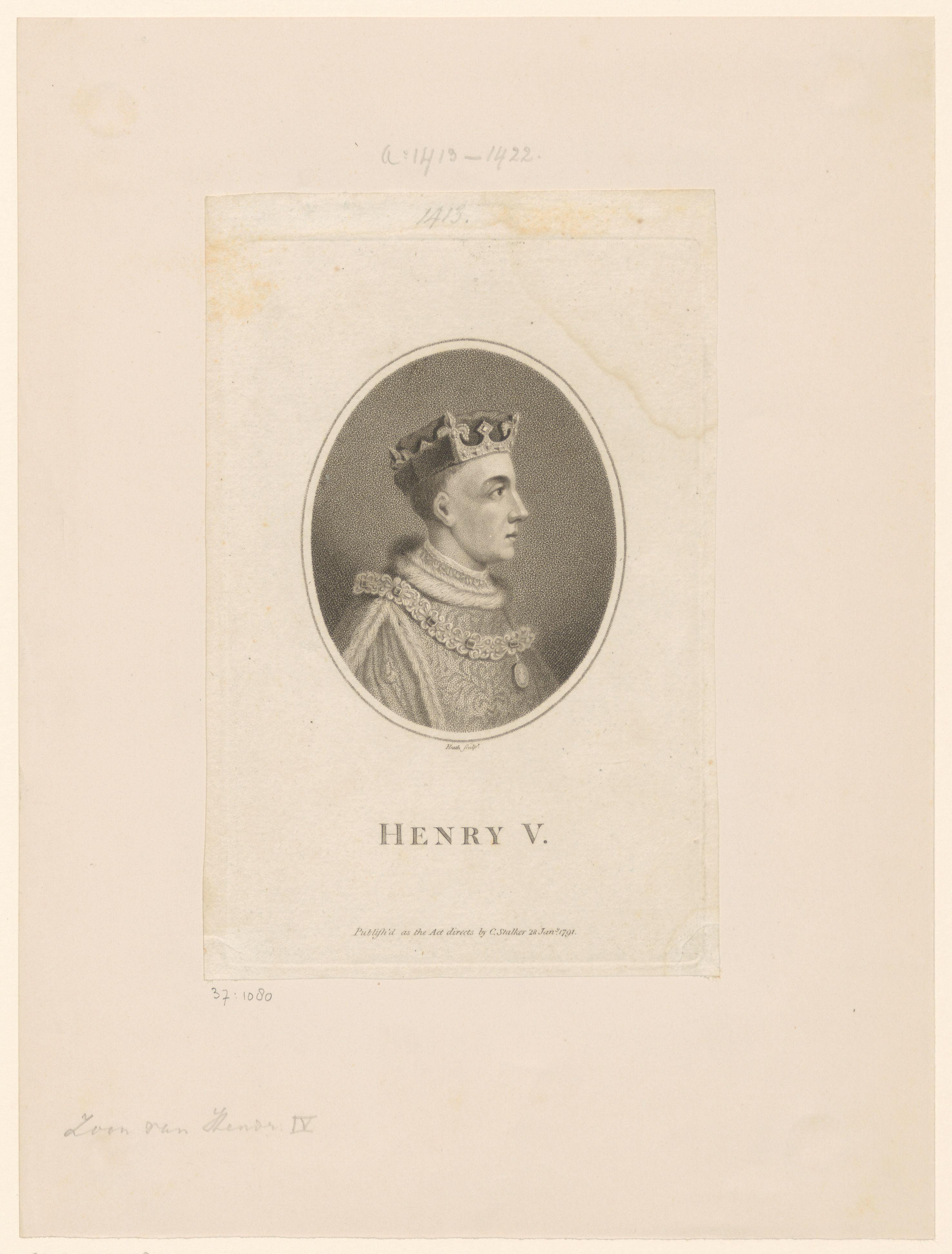Portret van Hendrik V van Engeland