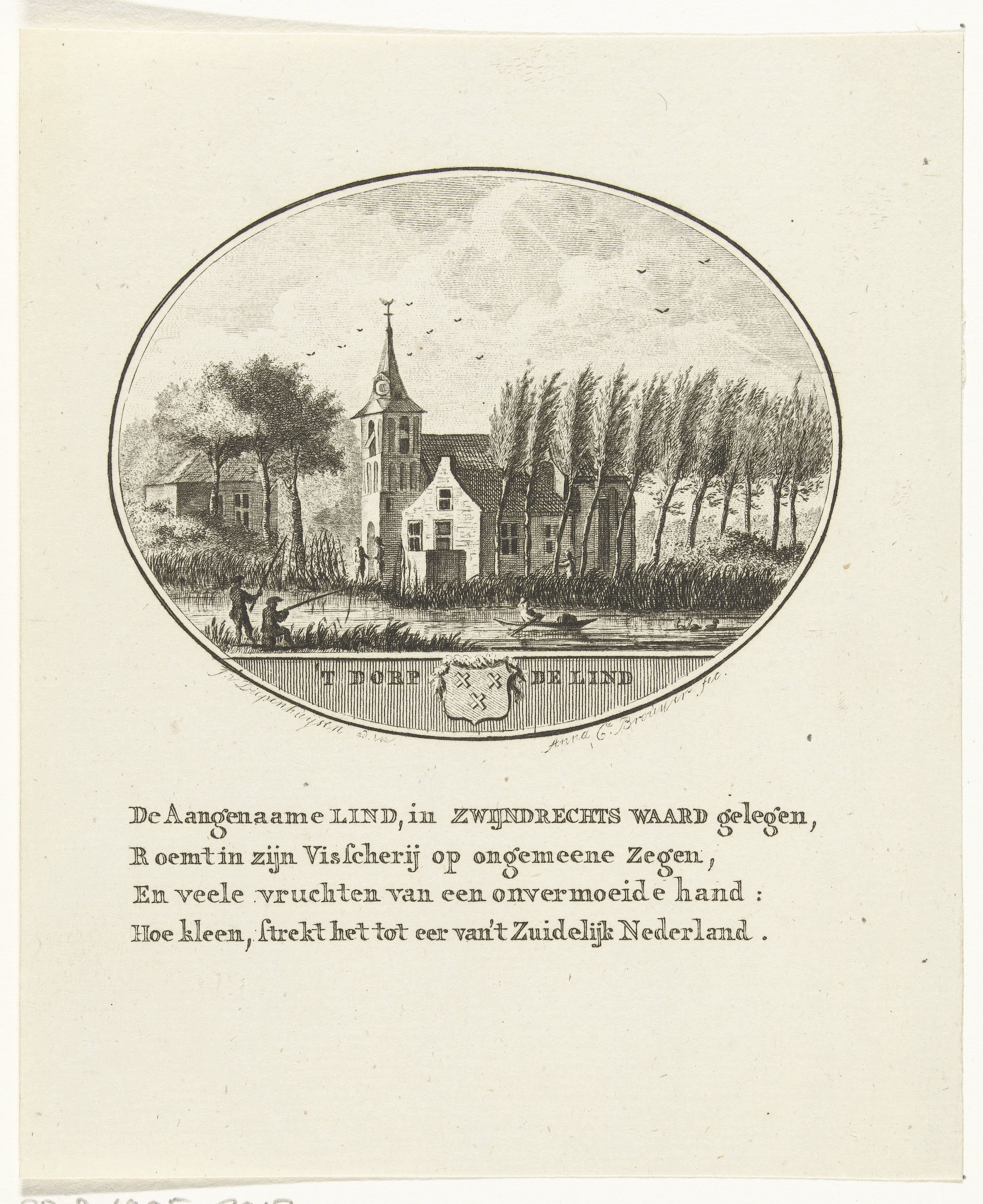 Gezicht op de kerk van De Lind