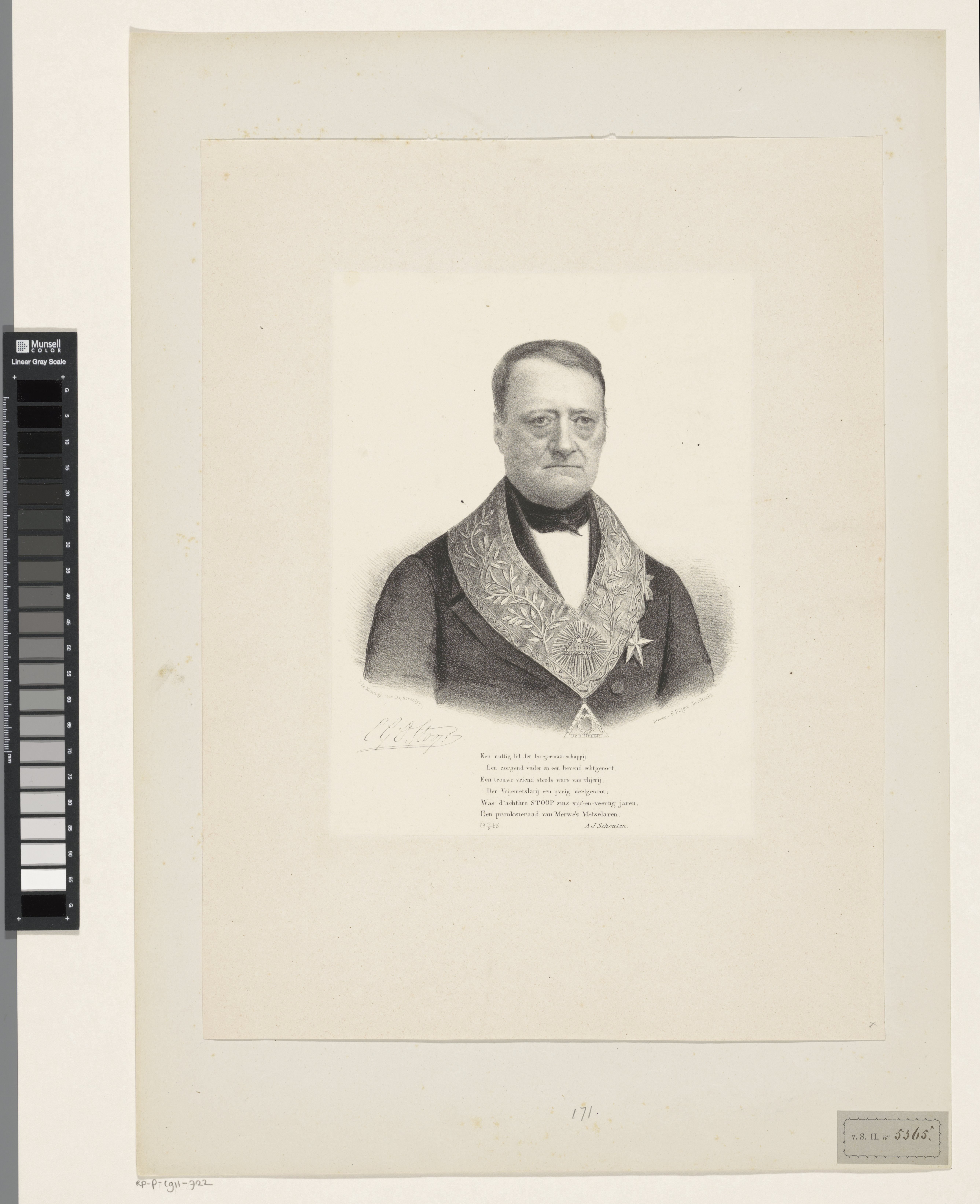 Portret van Cornelis Gillis Ocker Stoop