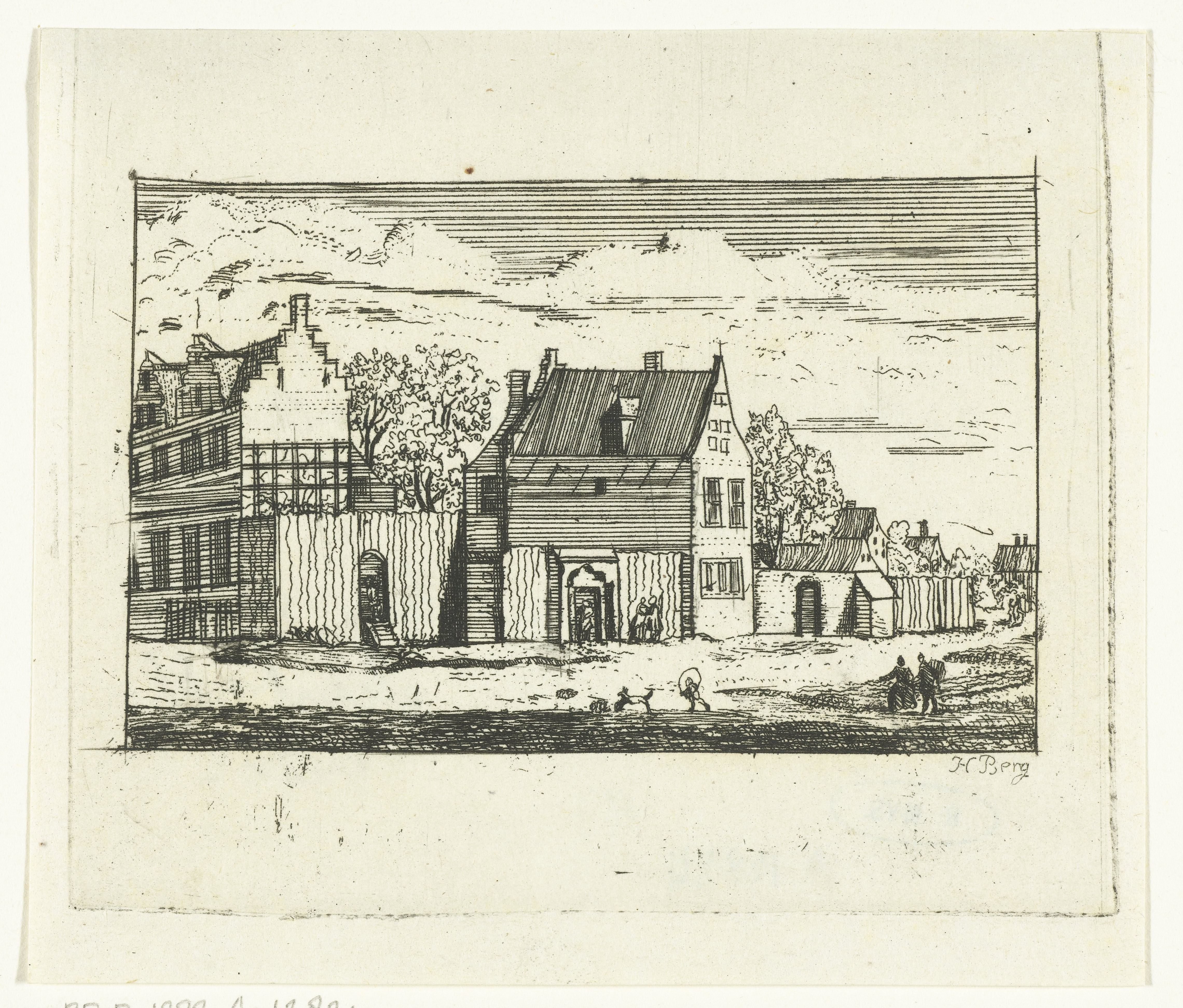 Stadsgezicht met Leprozenhuis te Amsterdam