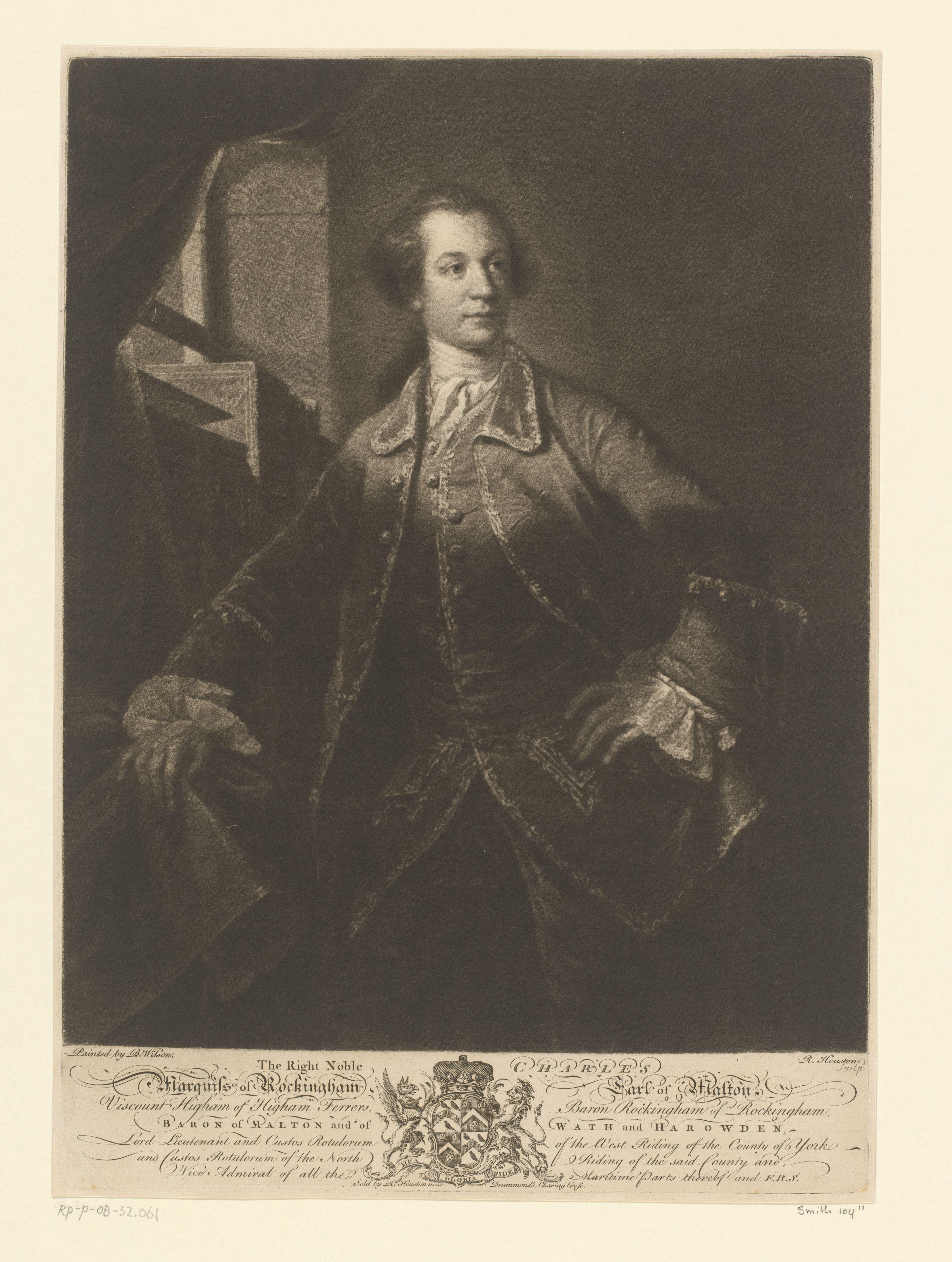 Portret van Charles Watson-Wentworth