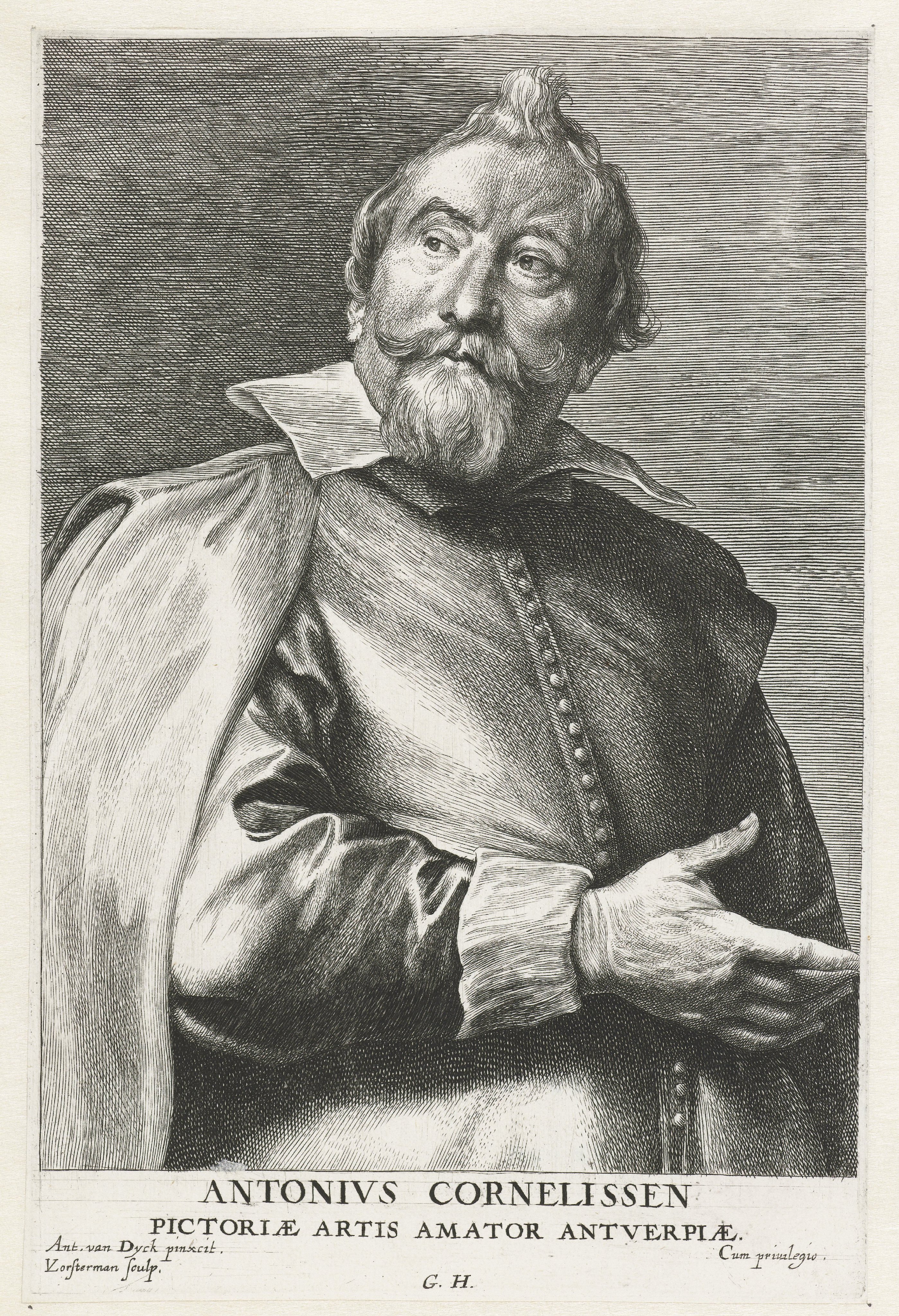 Portret van de verzamelaar Antonius Cornelissen