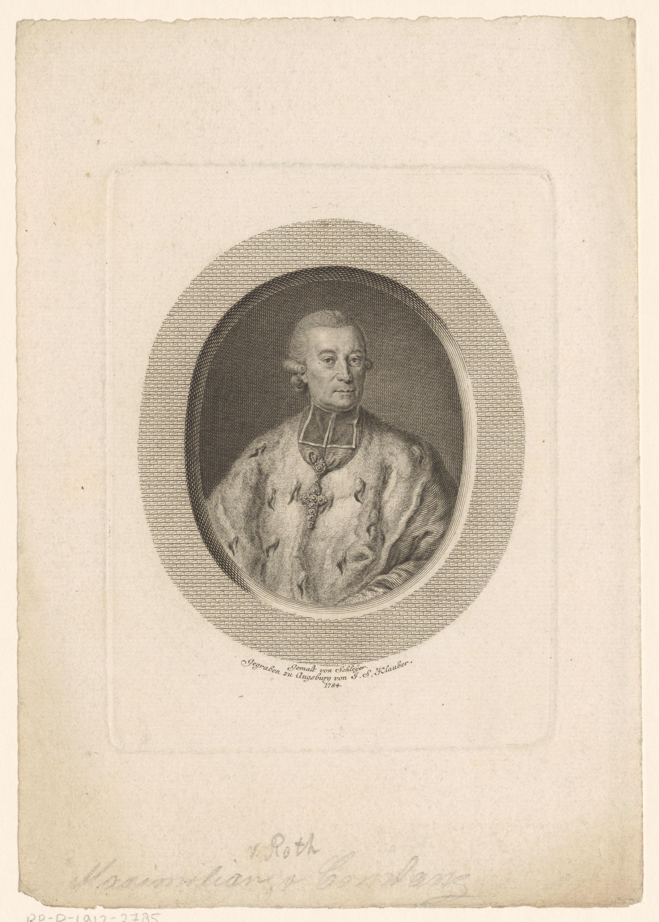 Portret van Maximilian Christoph, bisschop van Konstanz