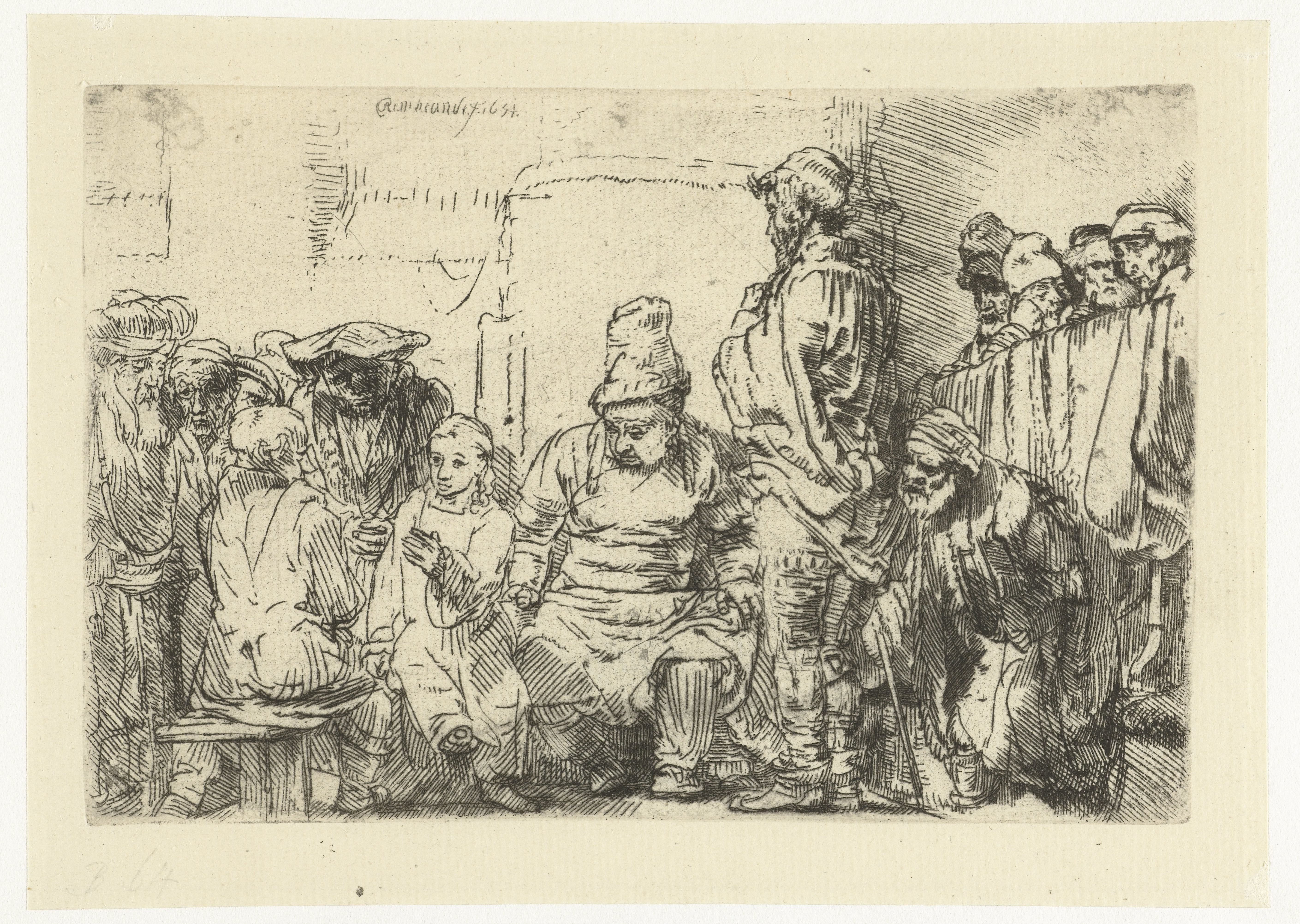 Christ seated disputing with the doctors