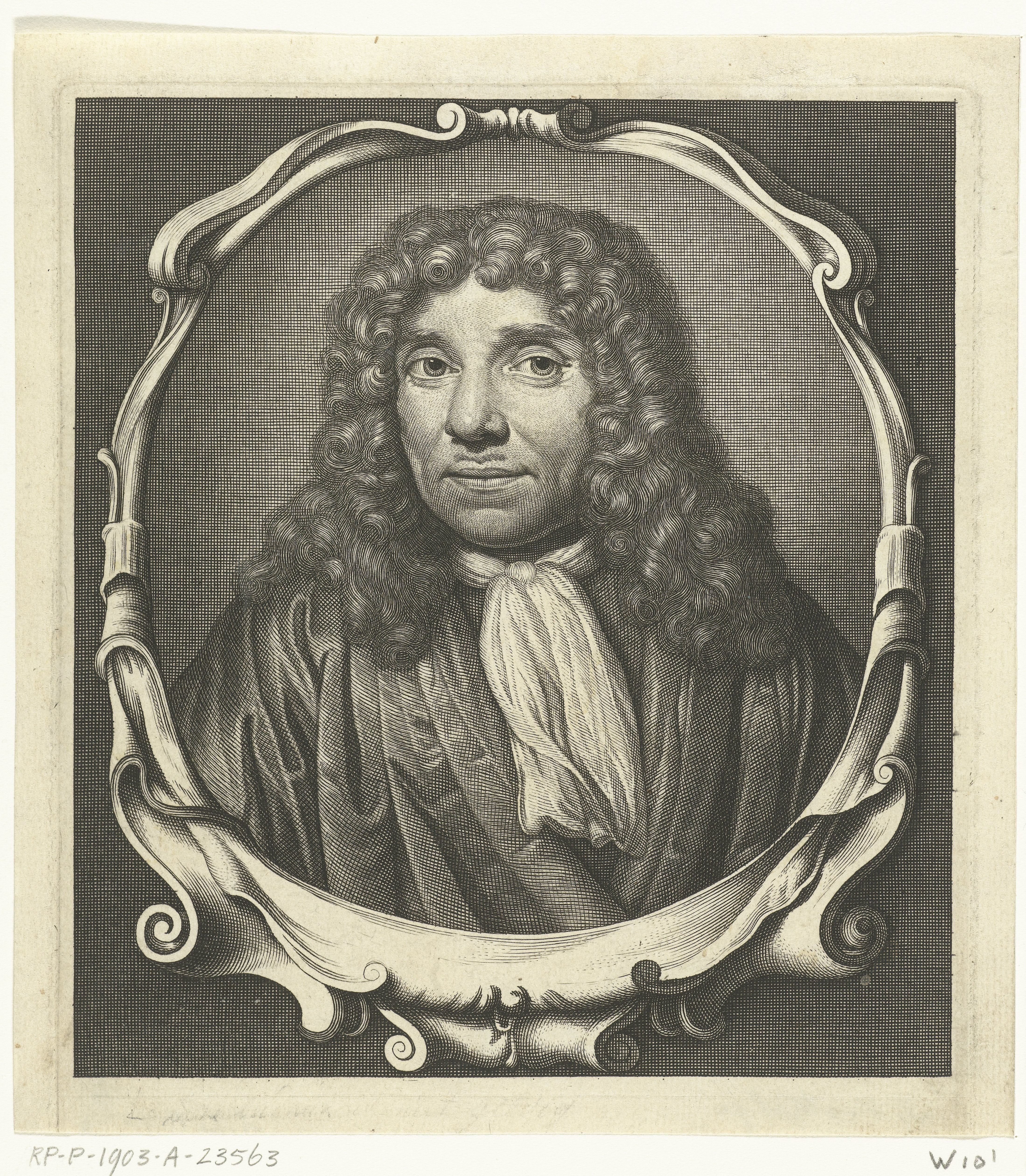 Portret van Antonie van Leeuwenhoek