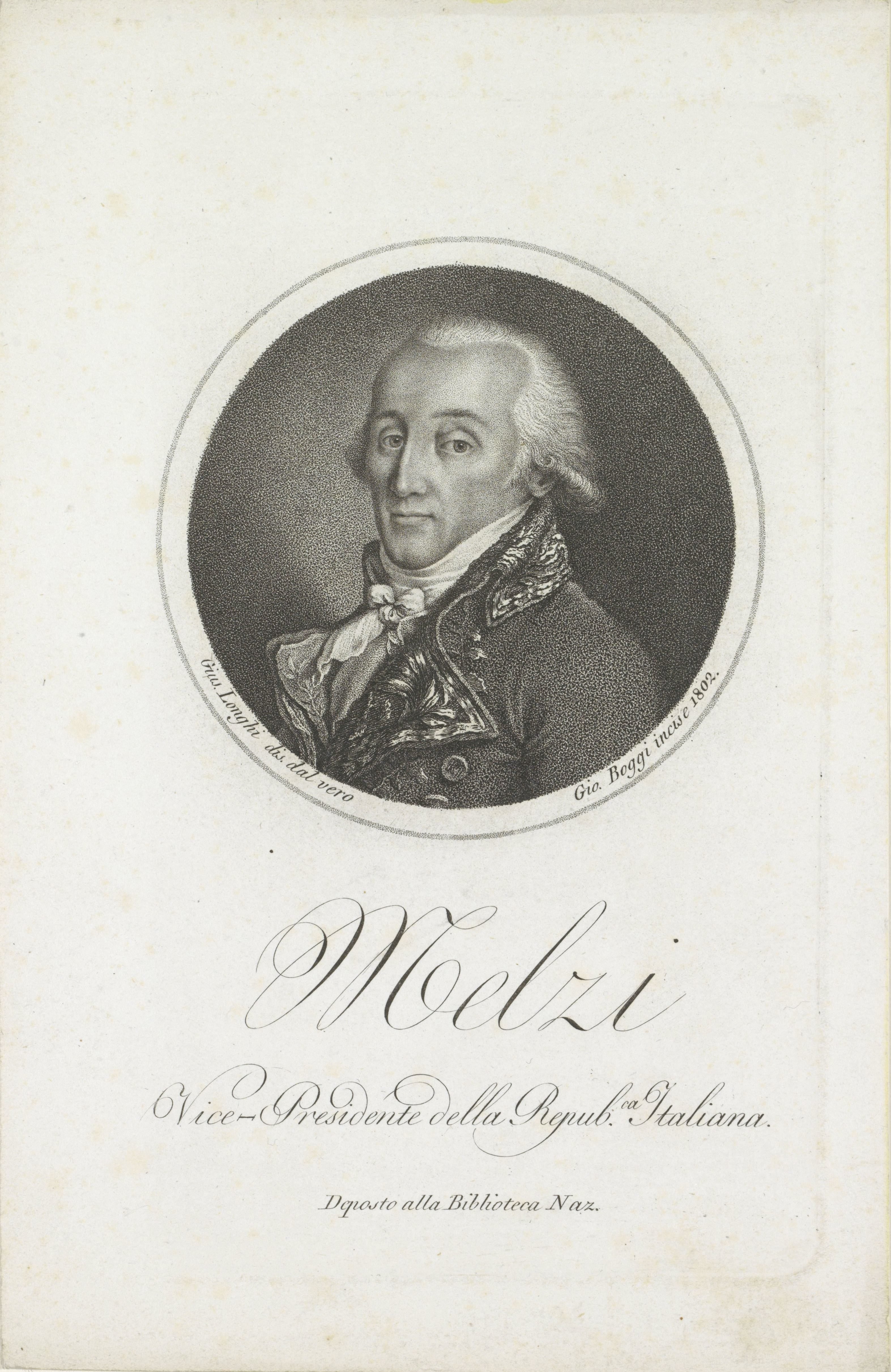 Portret van Francesco Melzi d'Eril, vice-president van de Italiaanse Republiek