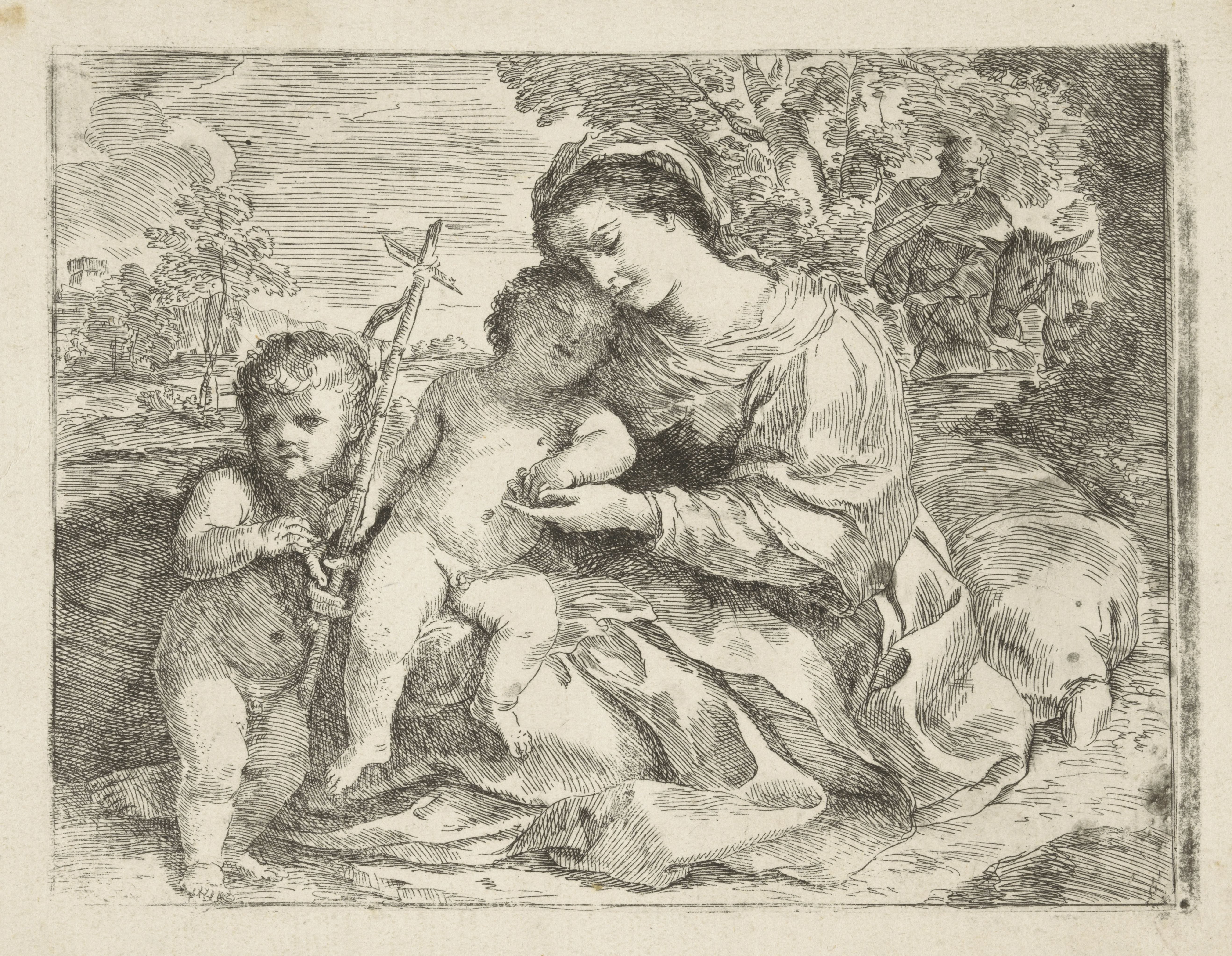 Heilige Familie met de jonge Johannes de Doper