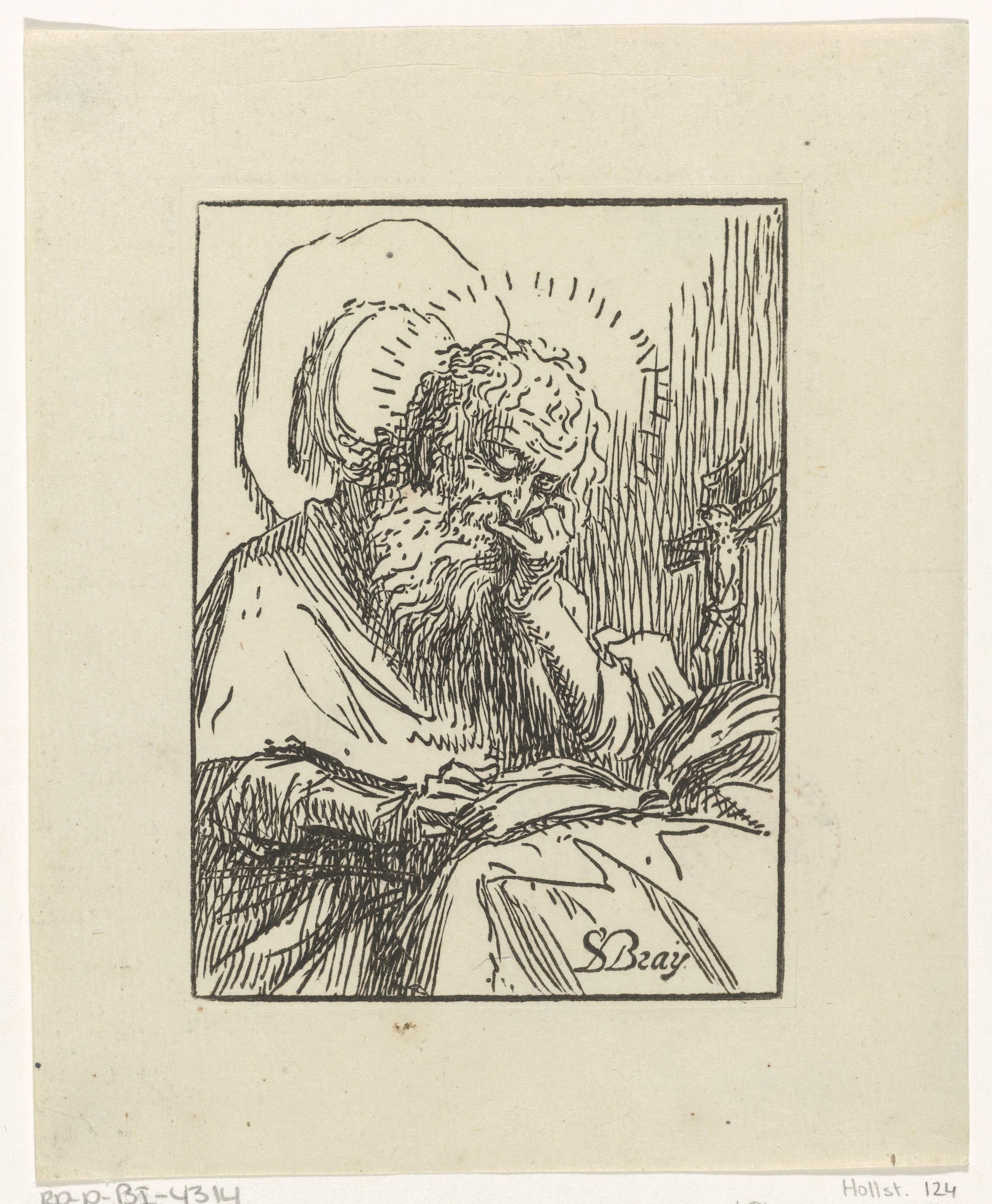 H. Hieronymus lezend in een boek