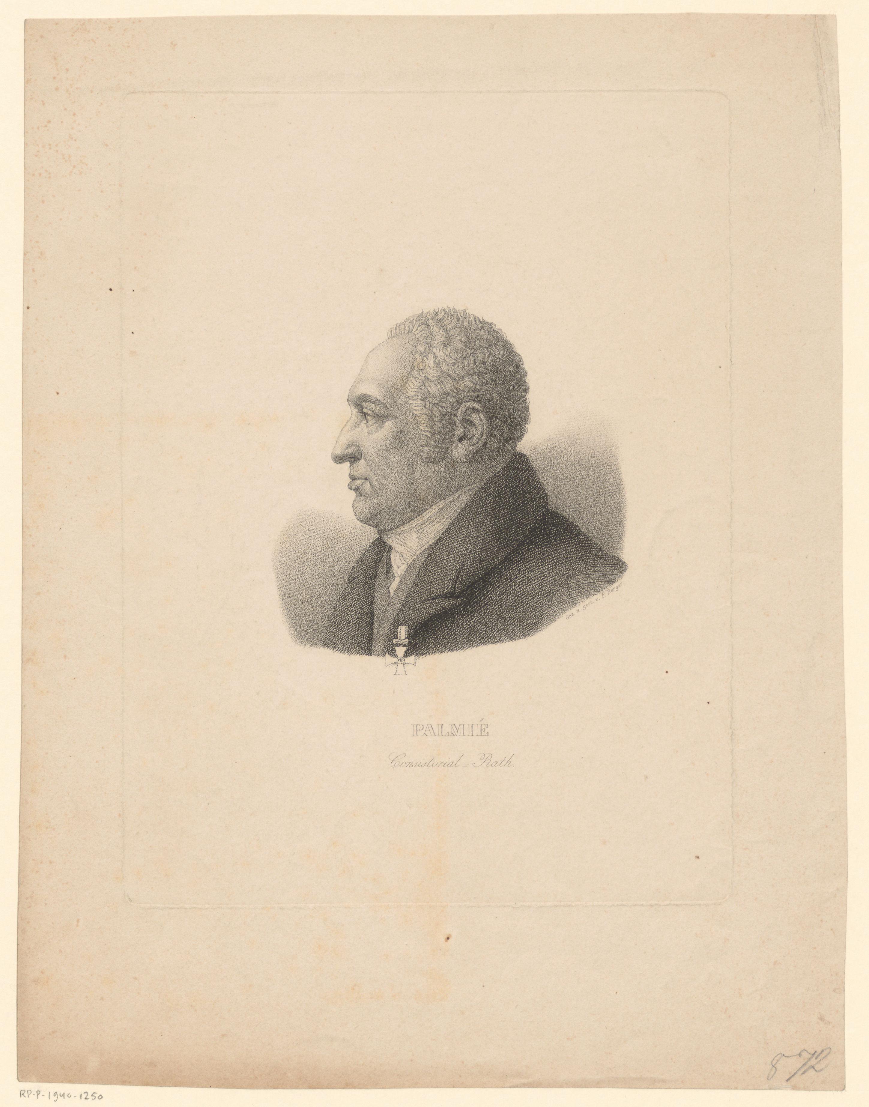 Portret van Jean Michel Palmié