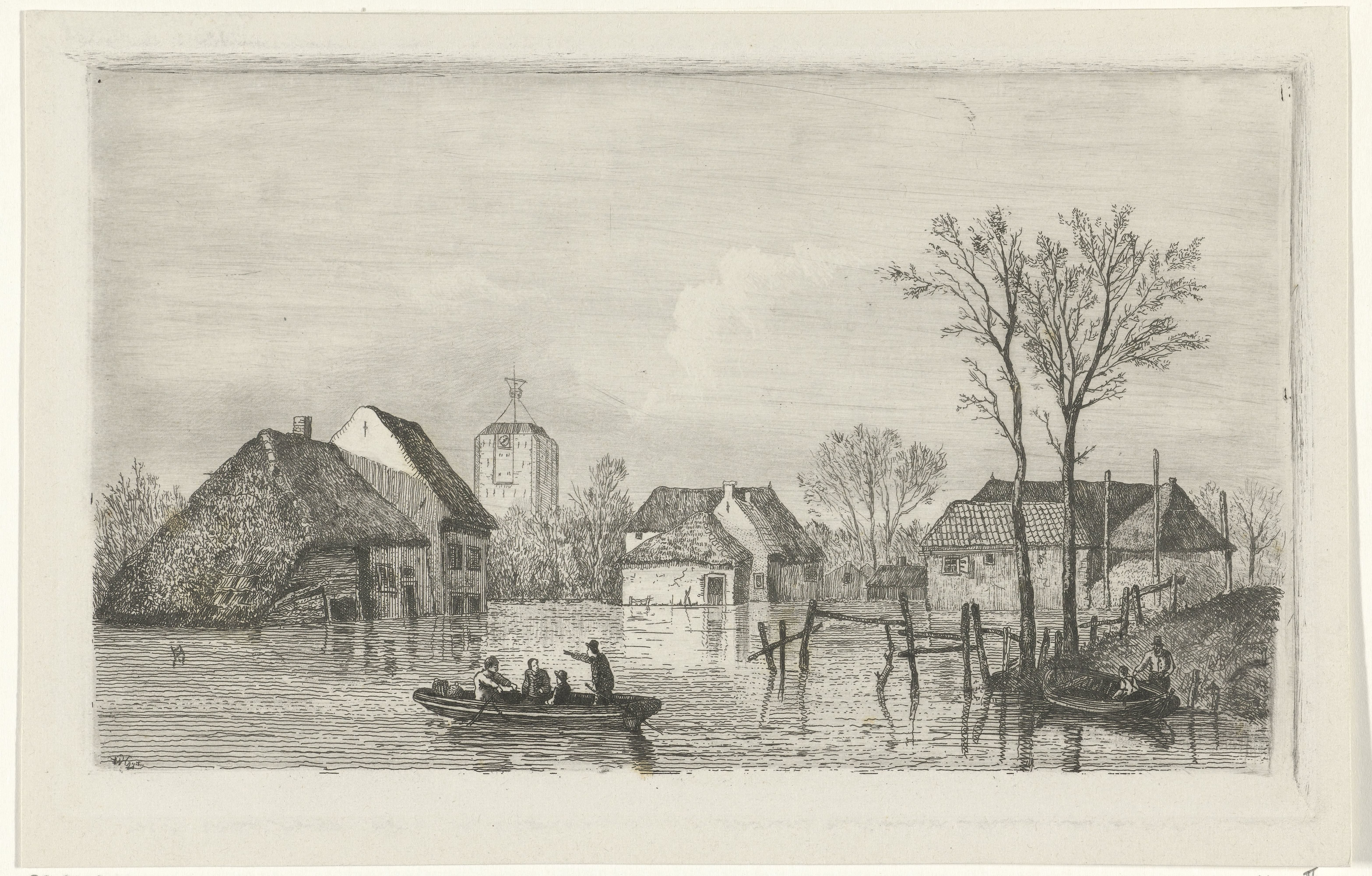 Overstroming bij Beesd, 1855