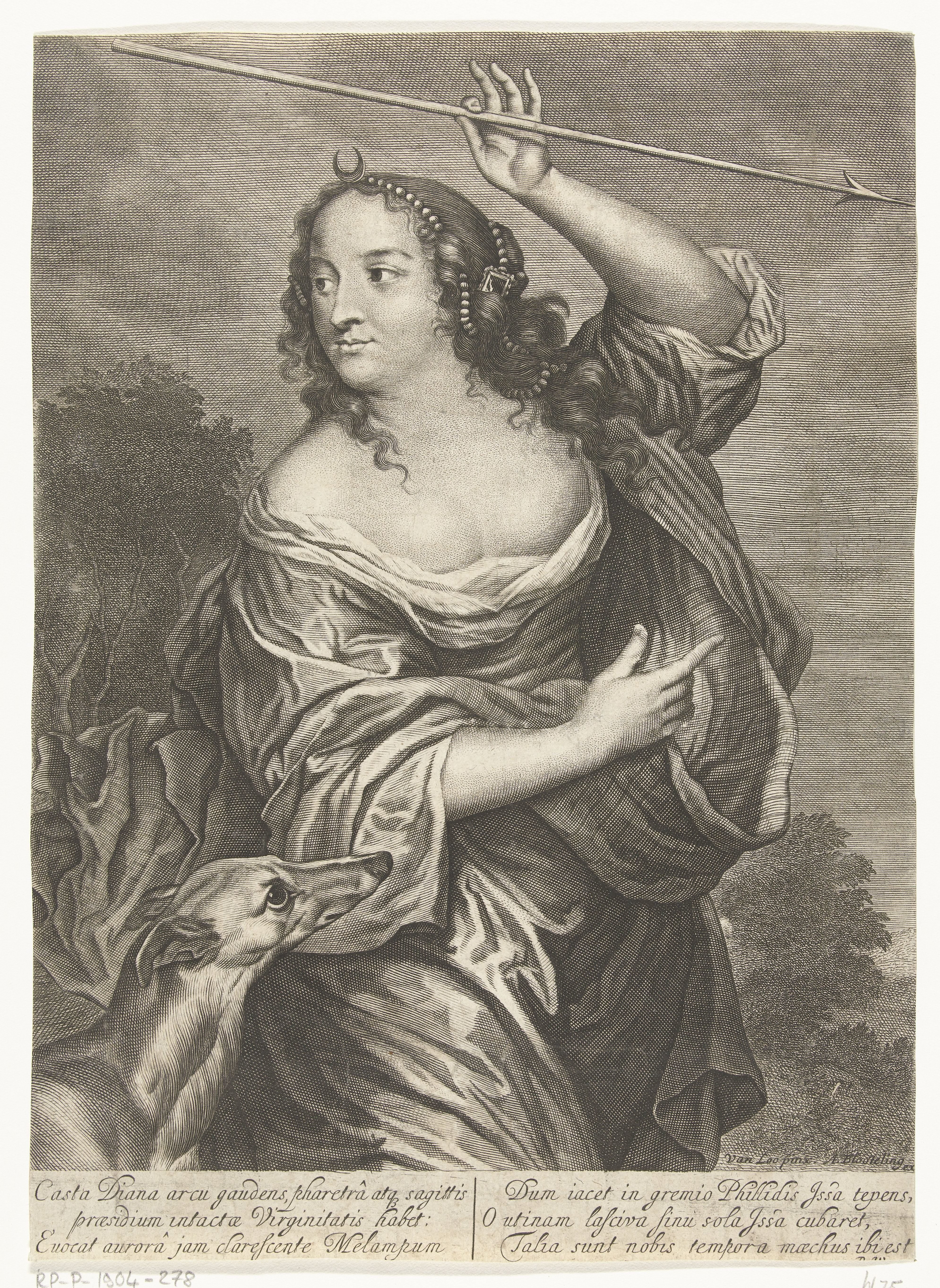 Diane de Poitiers, afgebeeld als de godin Diana