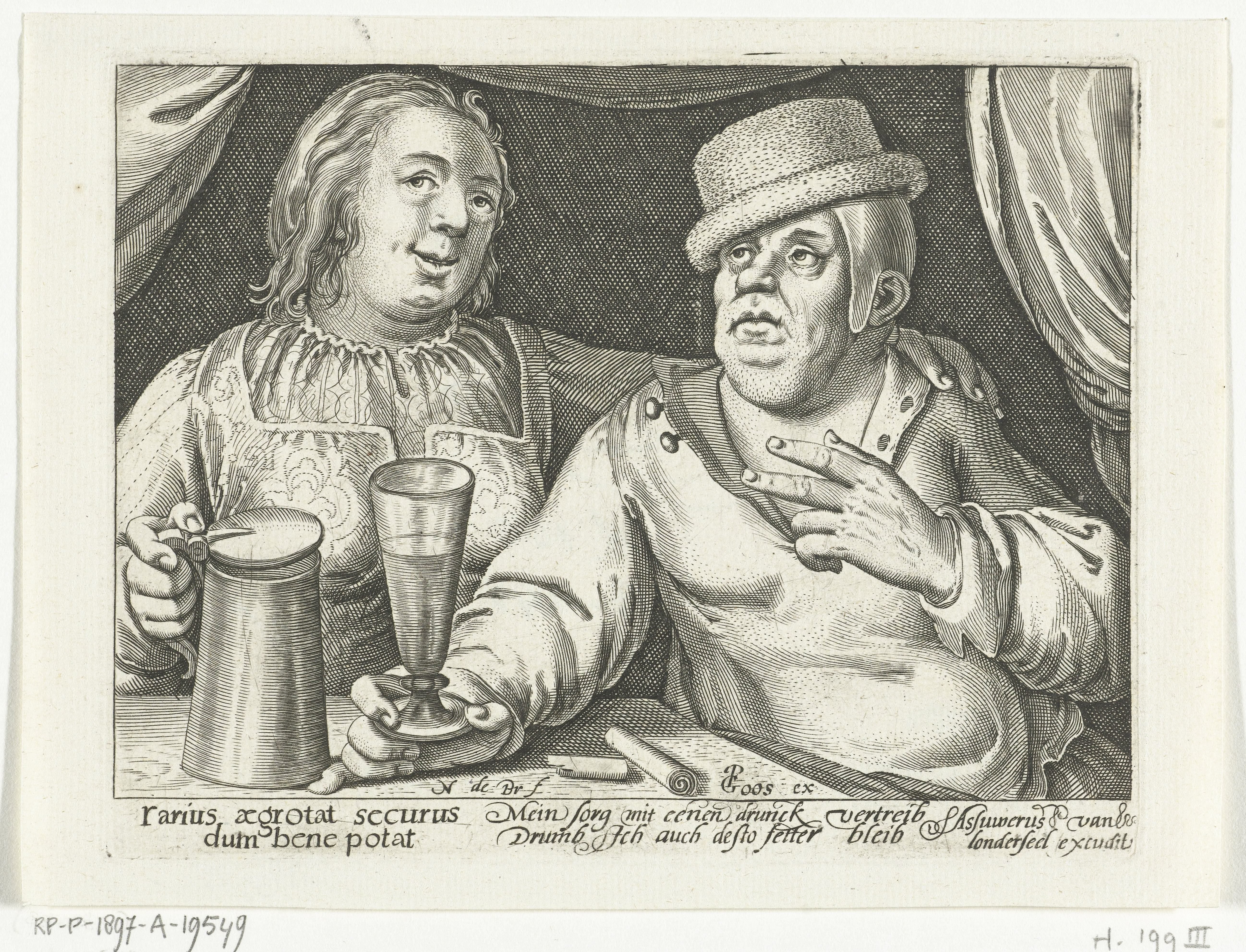 Drinkende man en vrouw