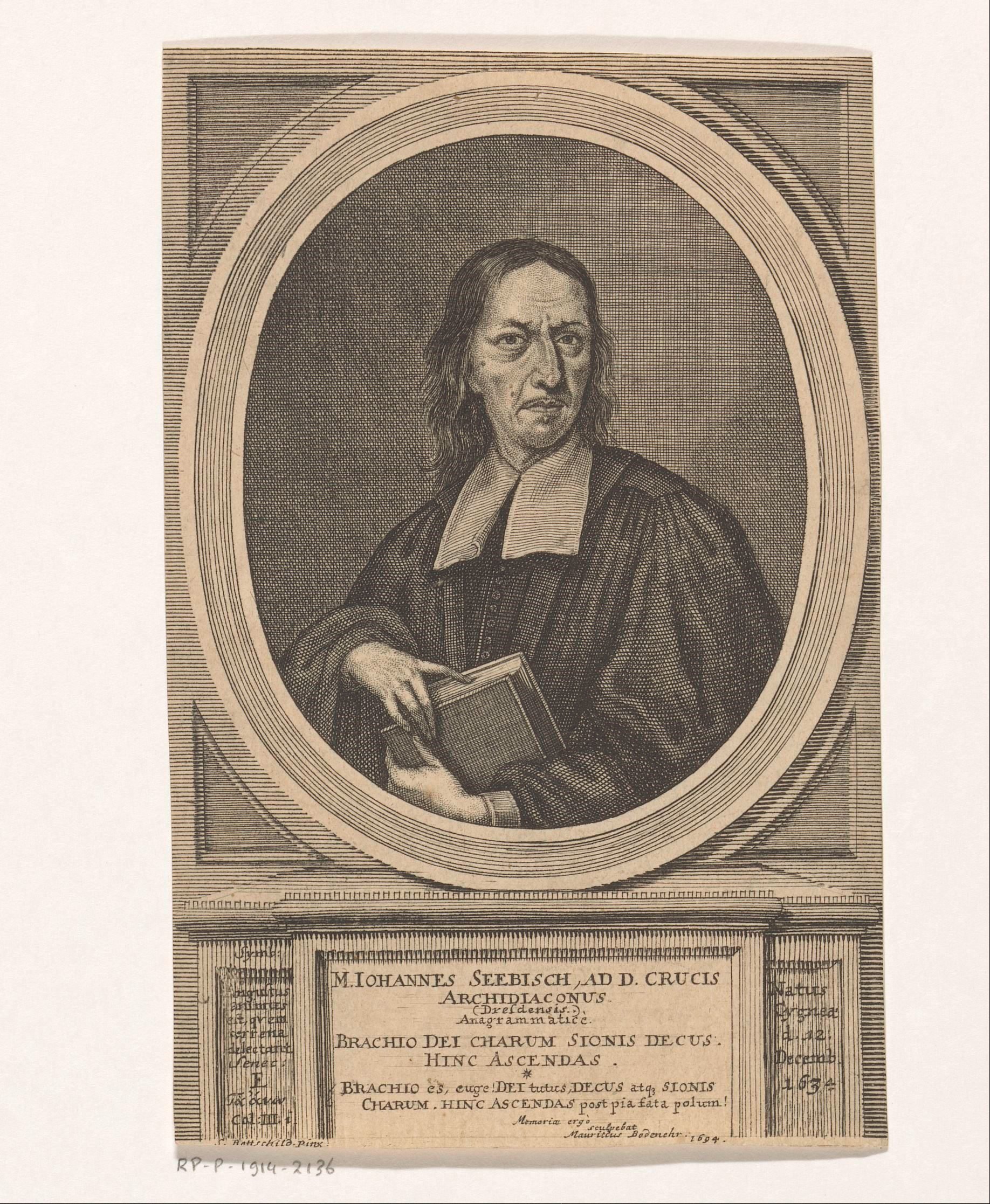 Portret van Johannes Seebisch