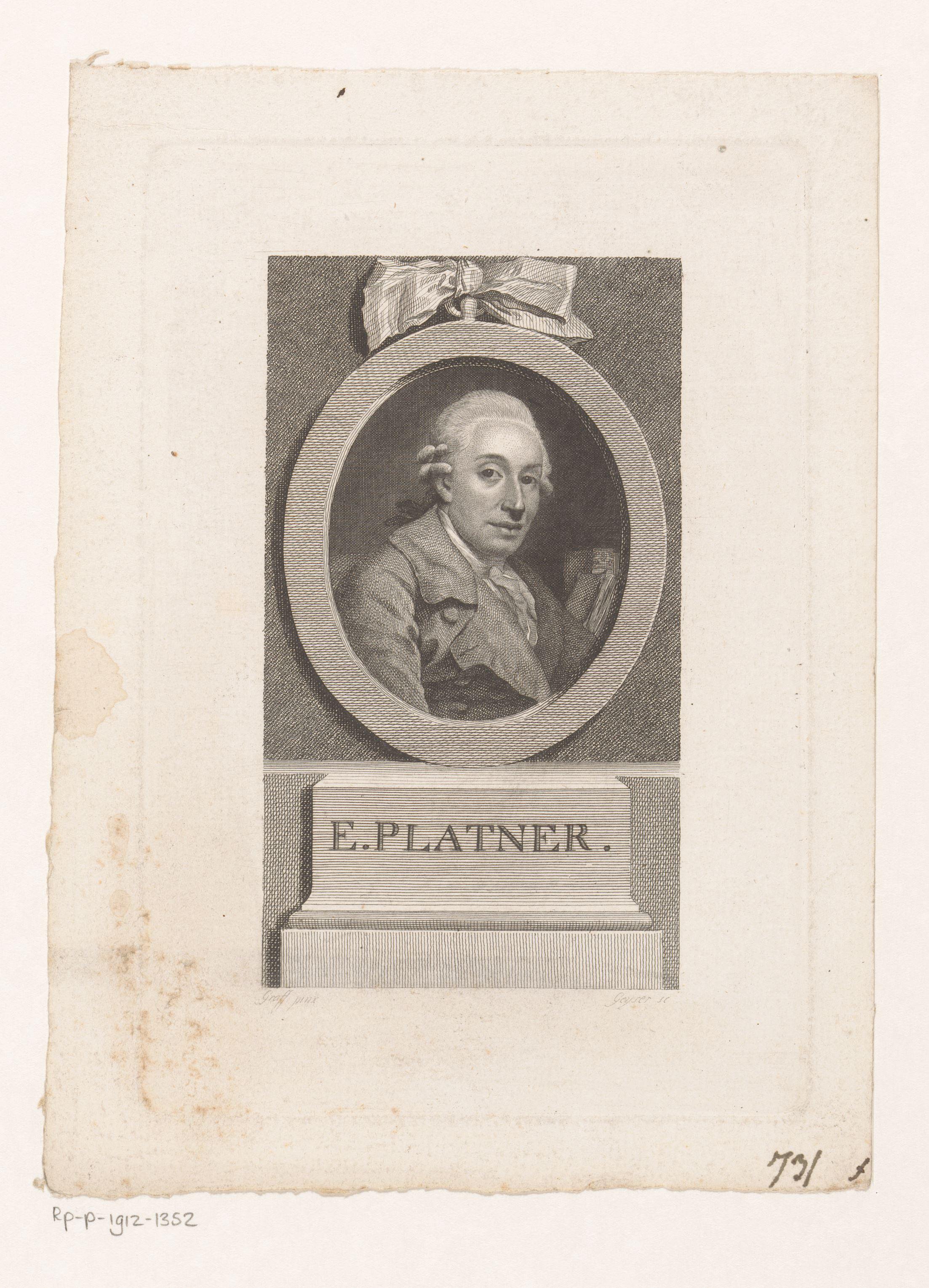 Portret van Ernst Platner