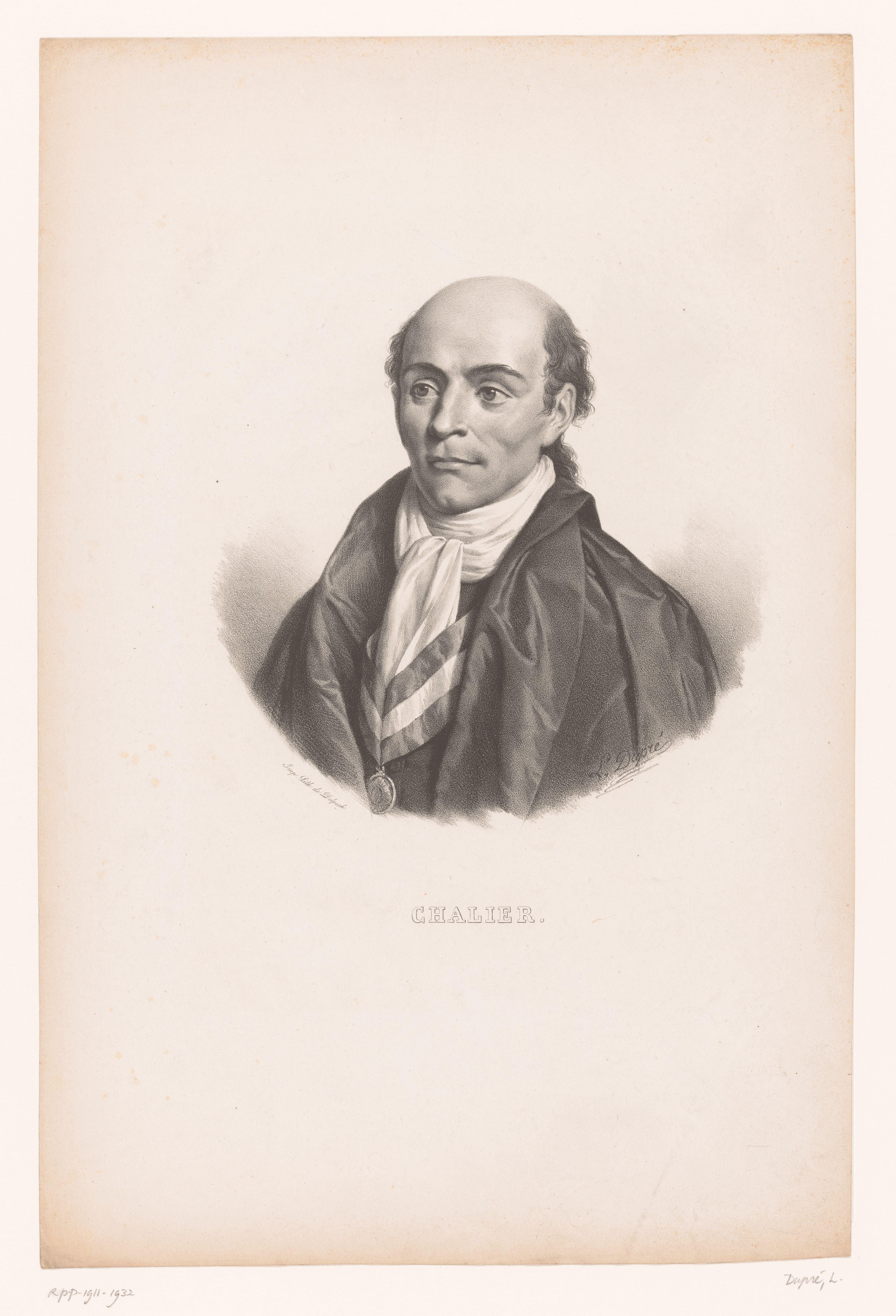 Portret van Marie Joseph Chalier