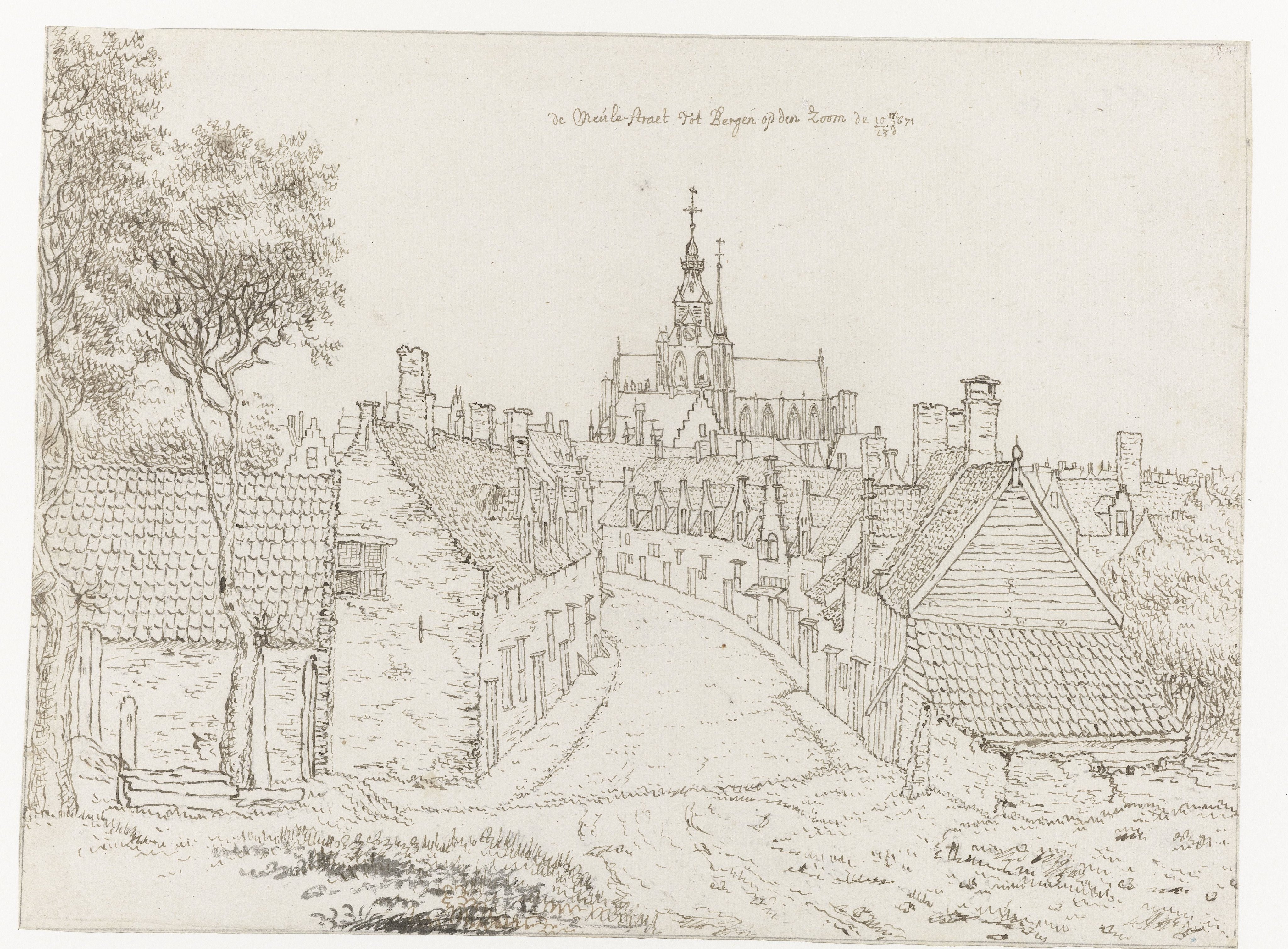 View of the Zuidmolenstraat, Bergen op Zoom