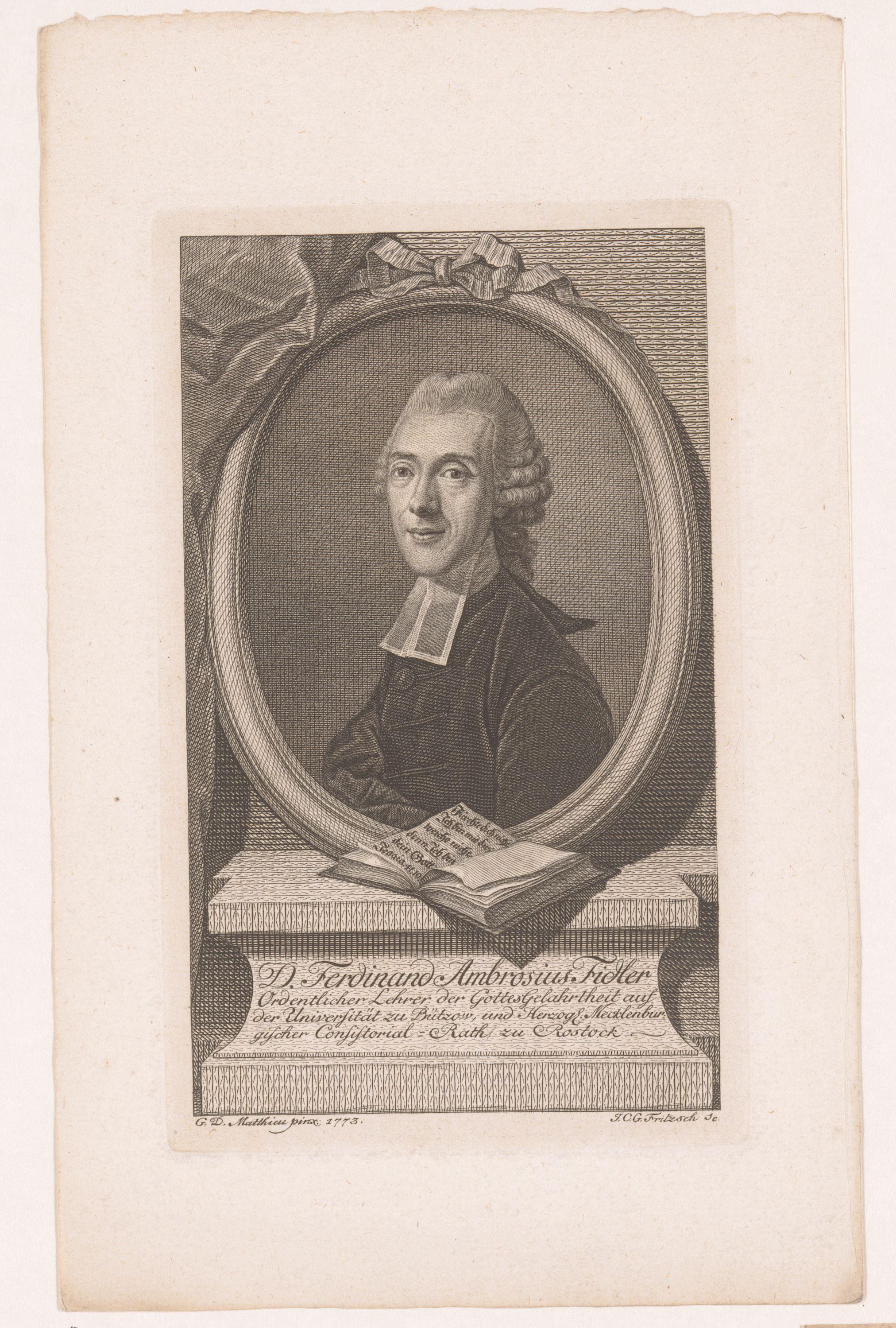 Portret van Ferdinand Ambros Fidler
