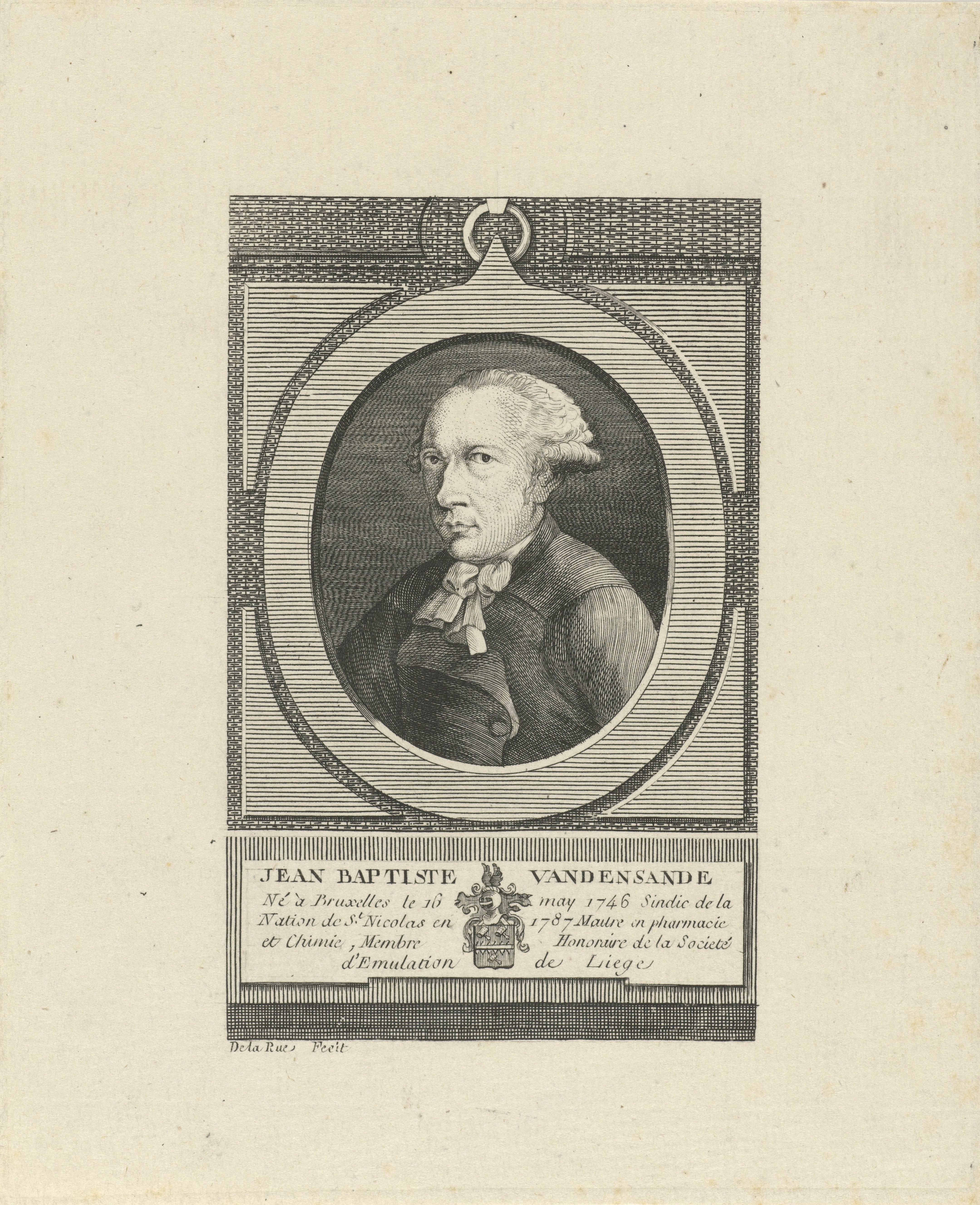 Portret van Jean Baptiste van den Sande