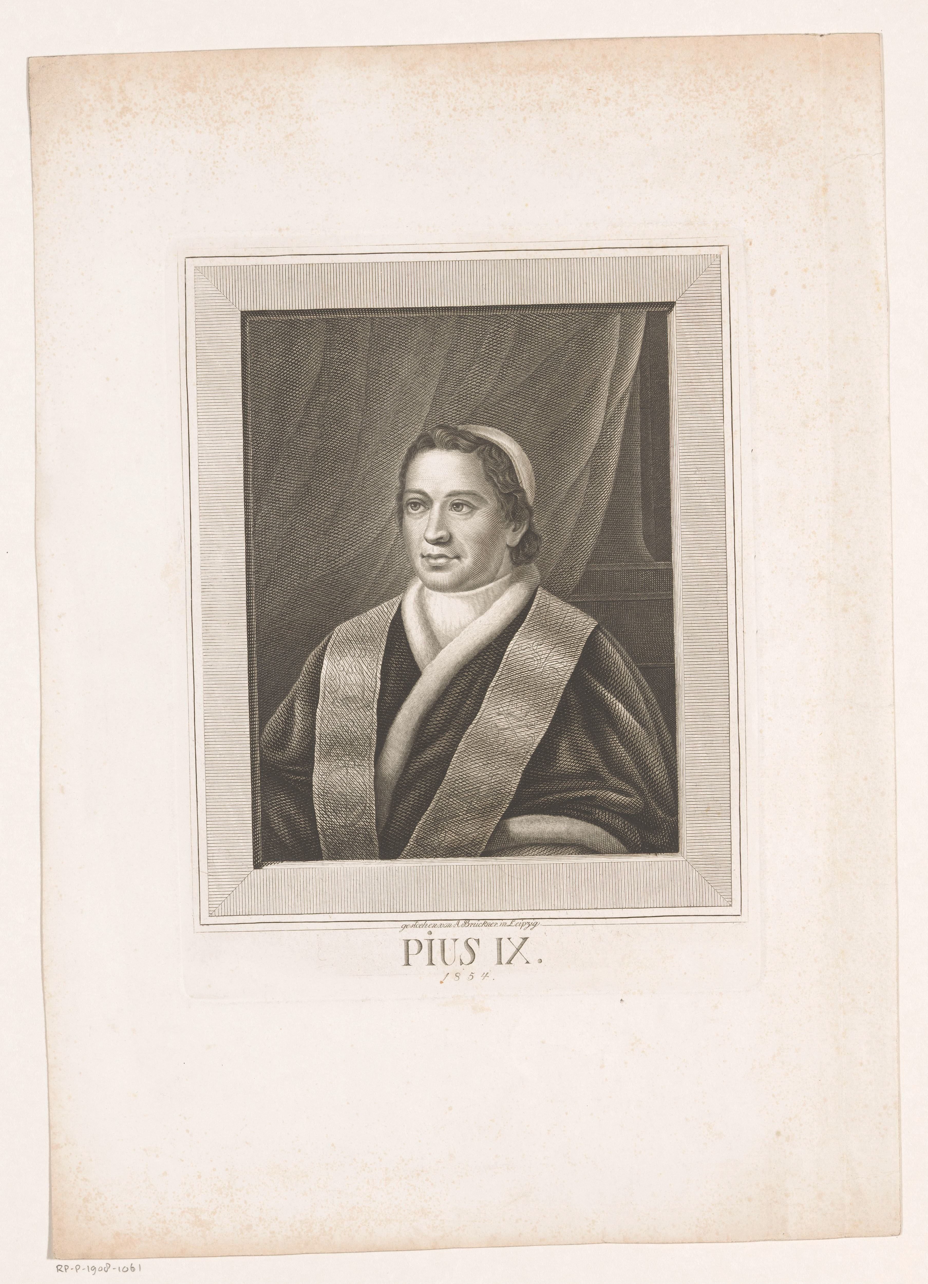 Portret van paus Pius IX
