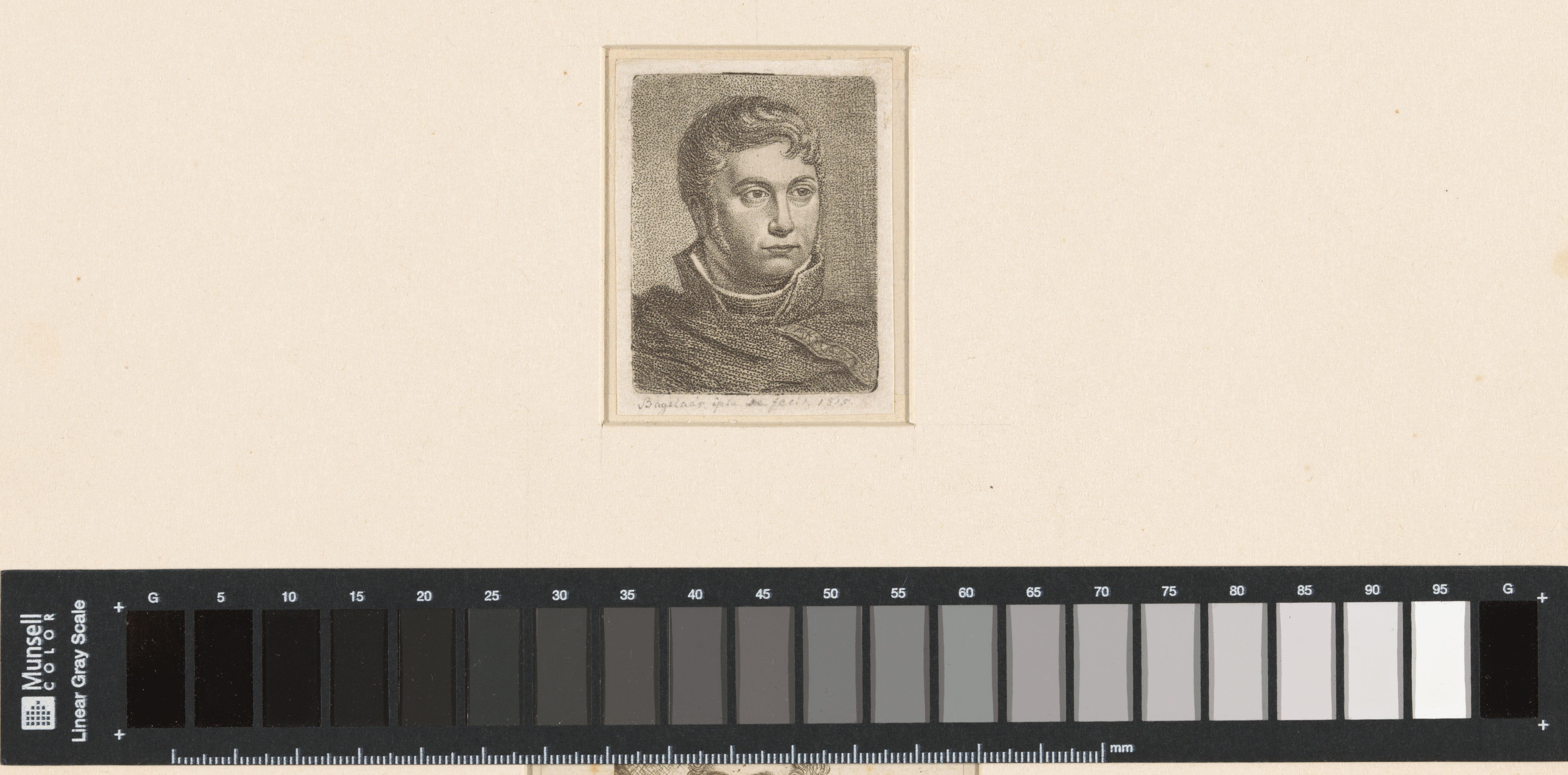 Zelfportret van Ernst Willem Jan Bagelaar als officier