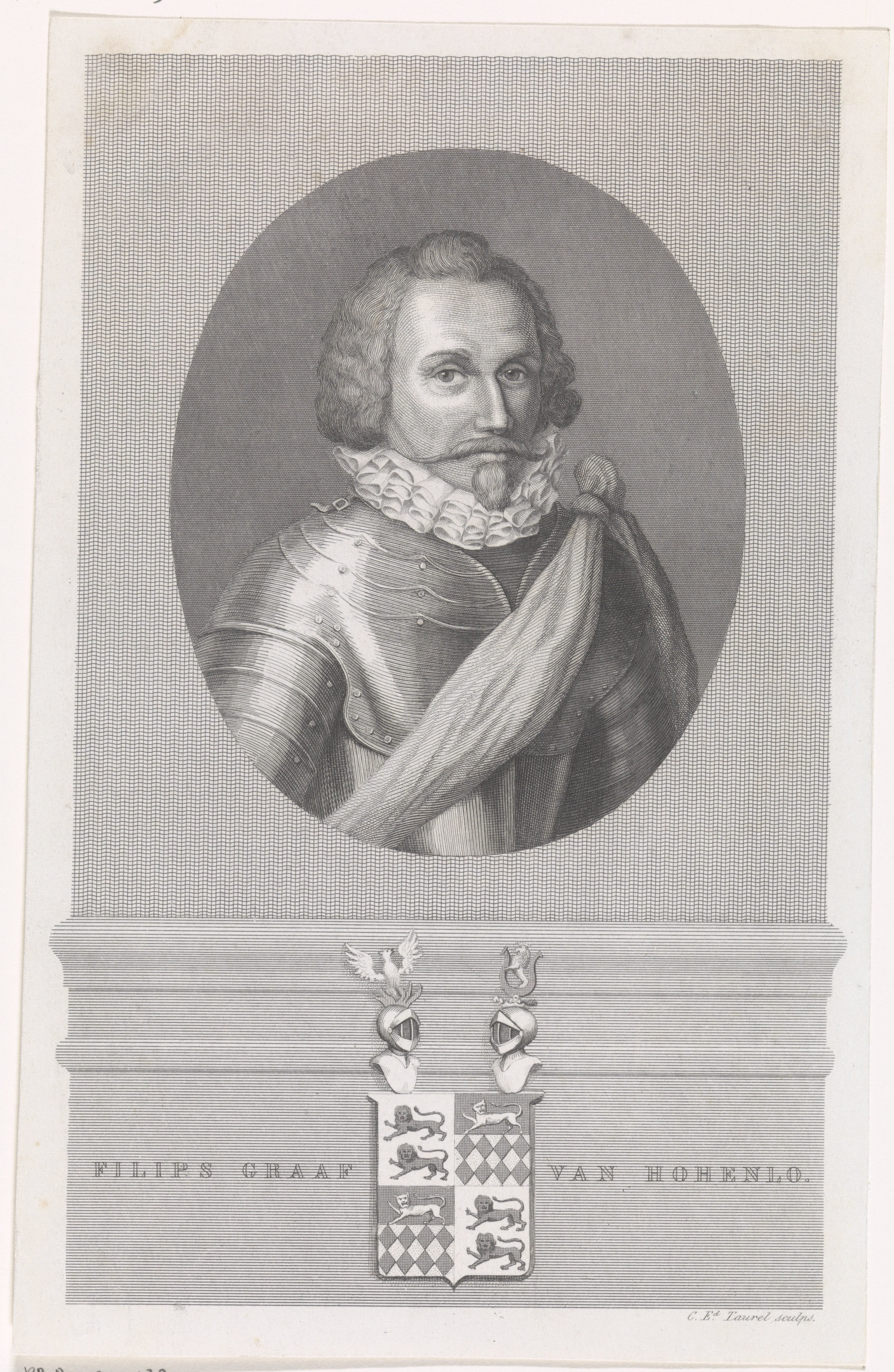 Portret van Filips, graaf van Hohenlohe