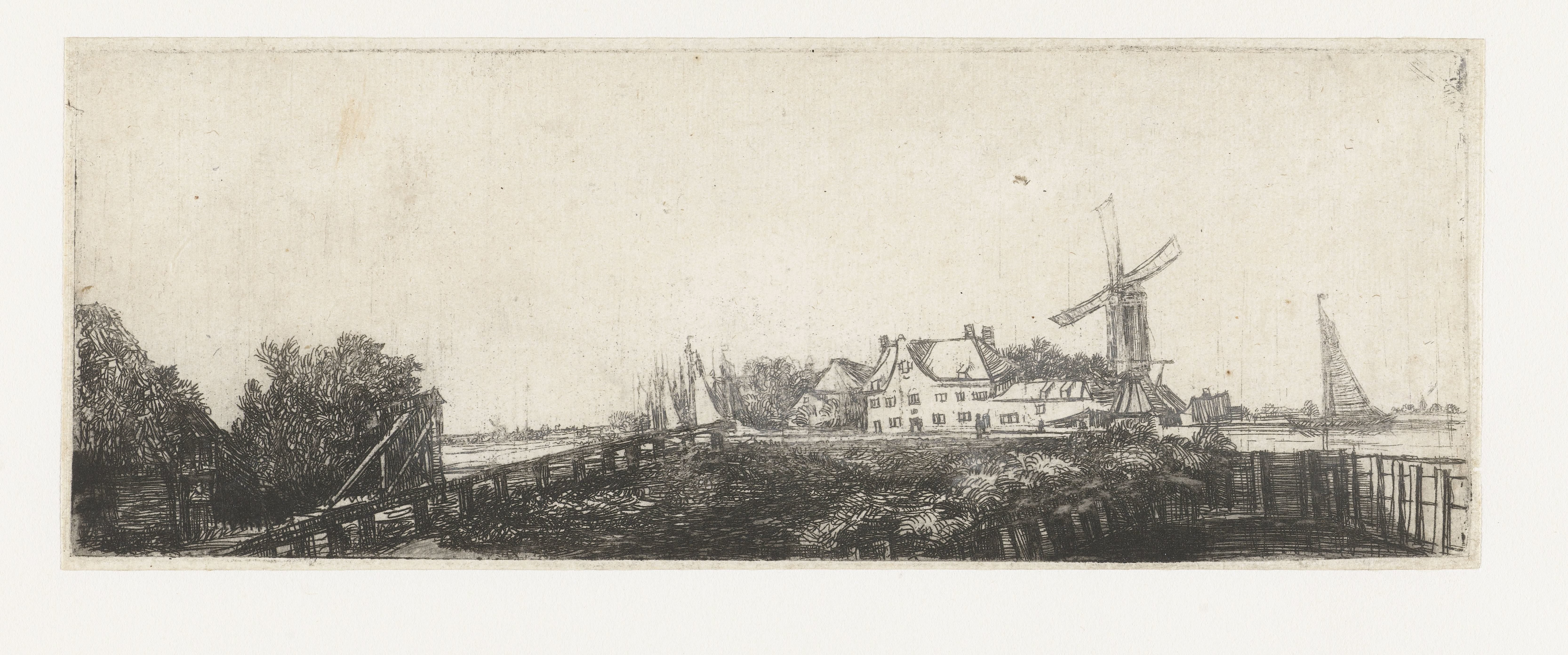 De houten brug