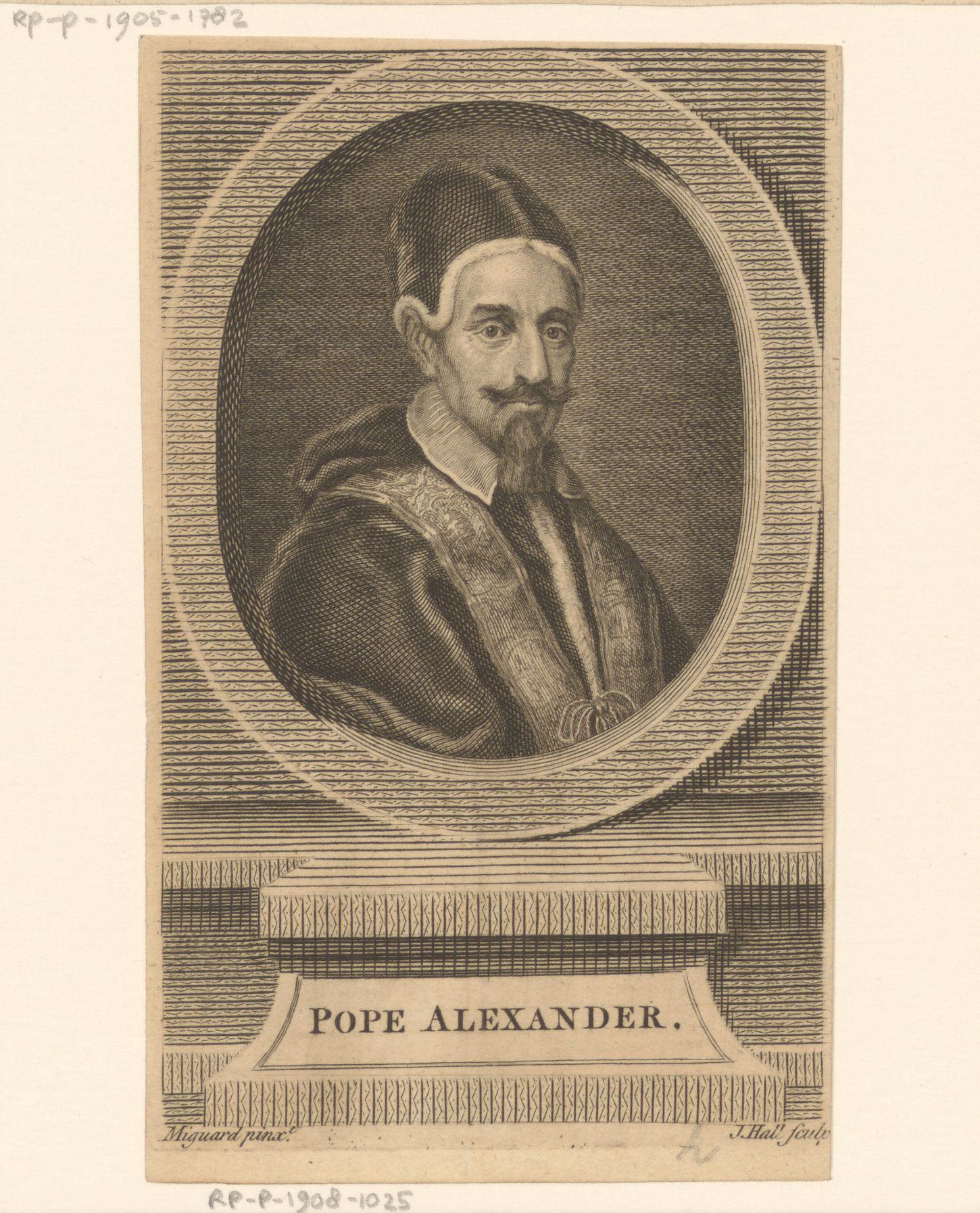 Portret van paus Alexander VII
