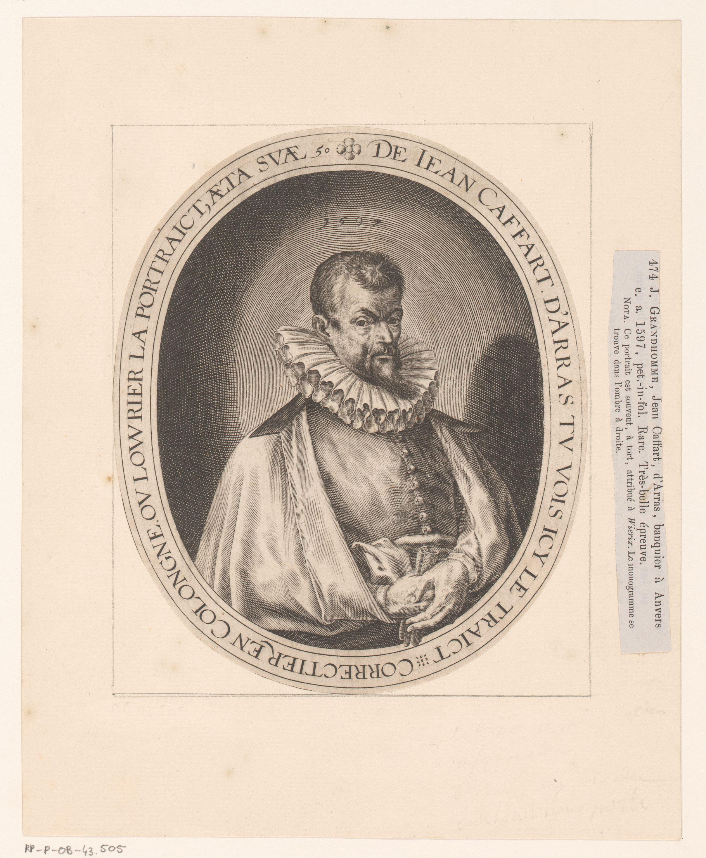 Portret van Jean Caffart
