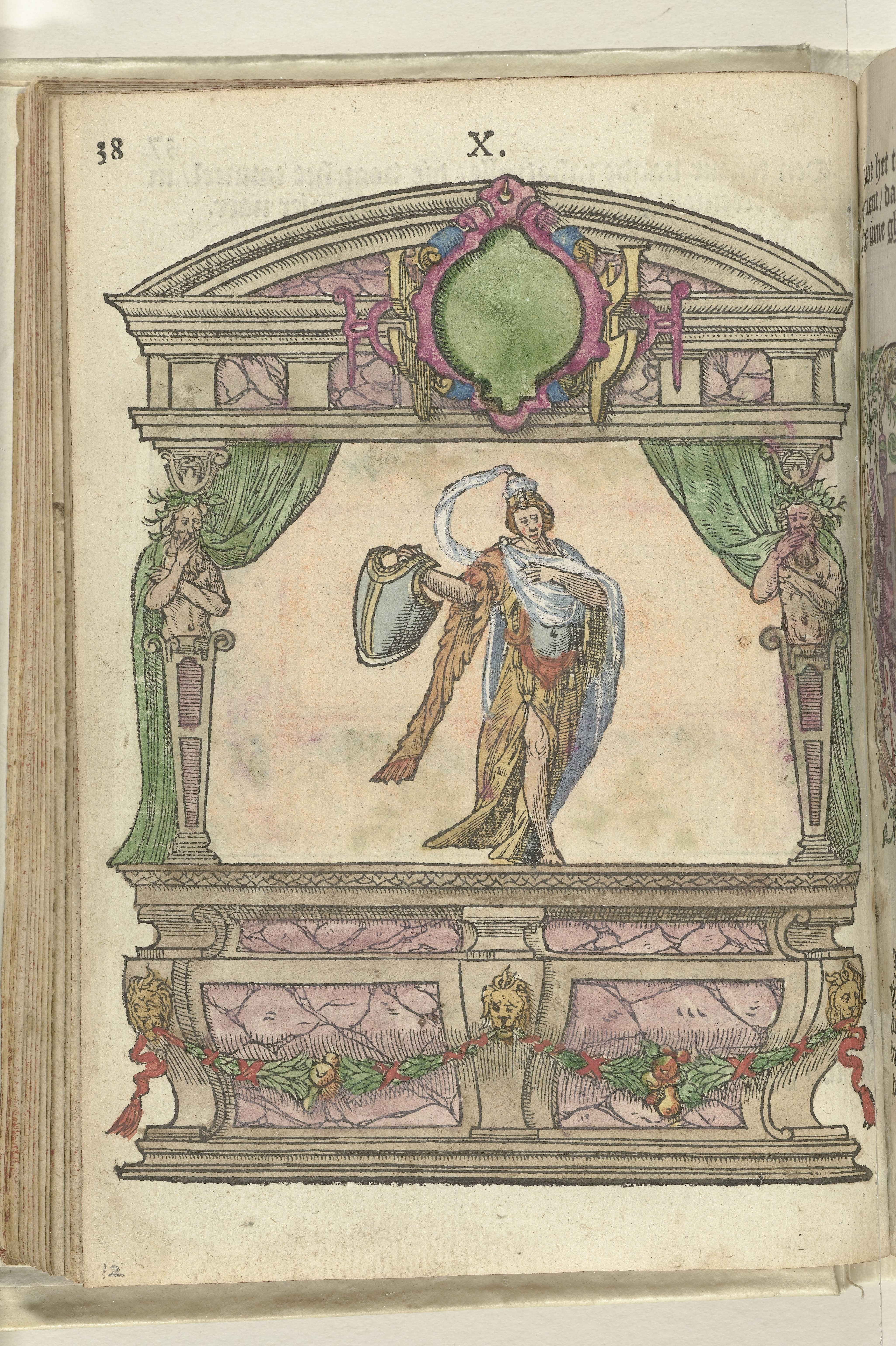 Toneel met personificatie van het Geloof (Fides), 1578