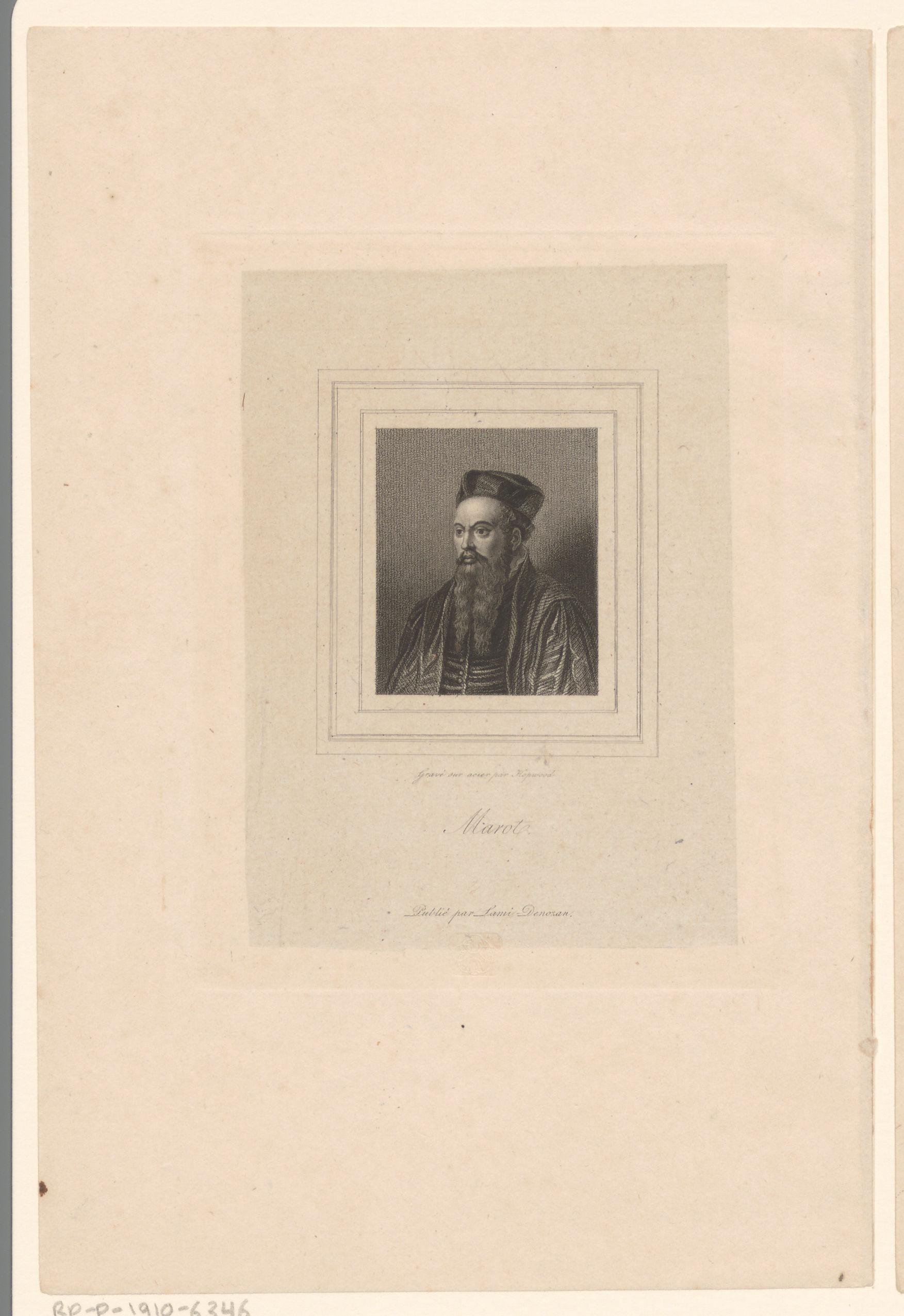 Portret van Clément Marot