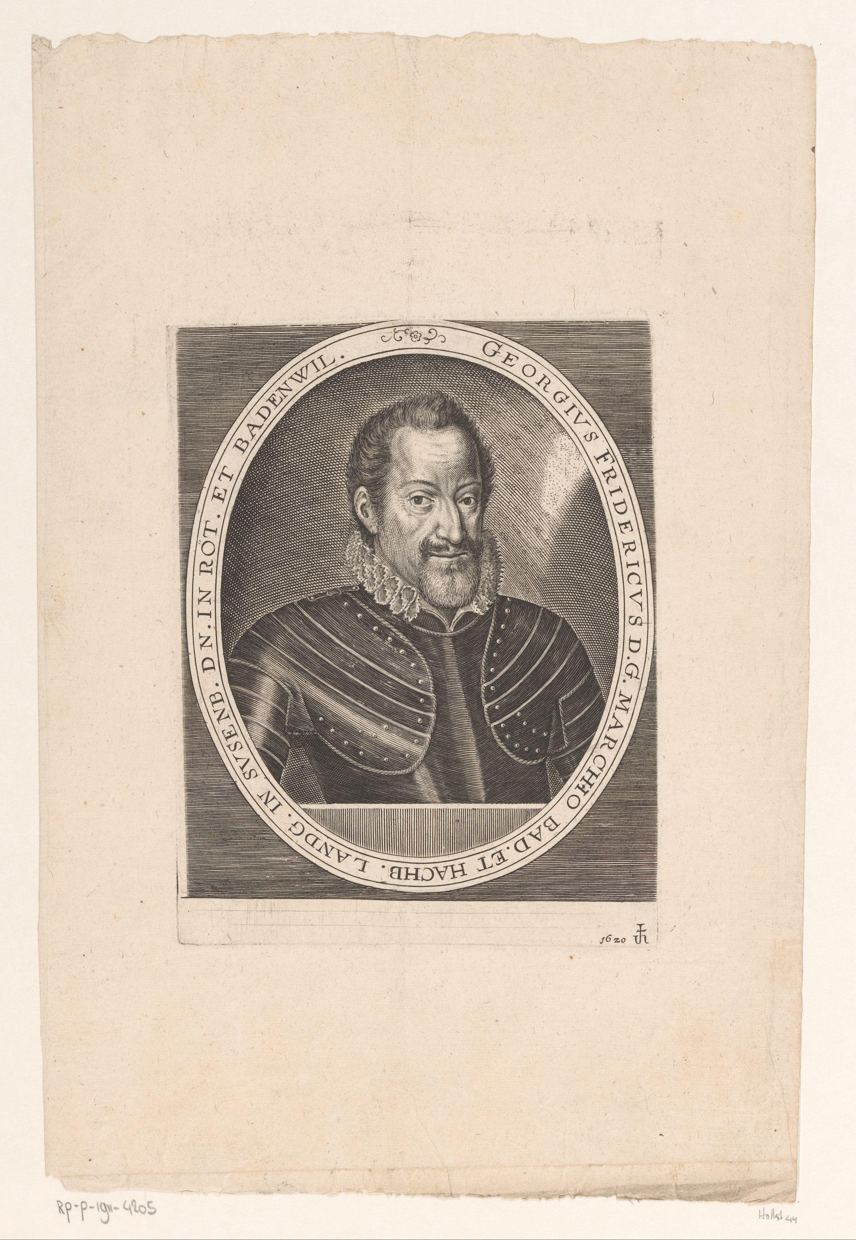 Portret van Georg Frederik, markgraaf van Baden