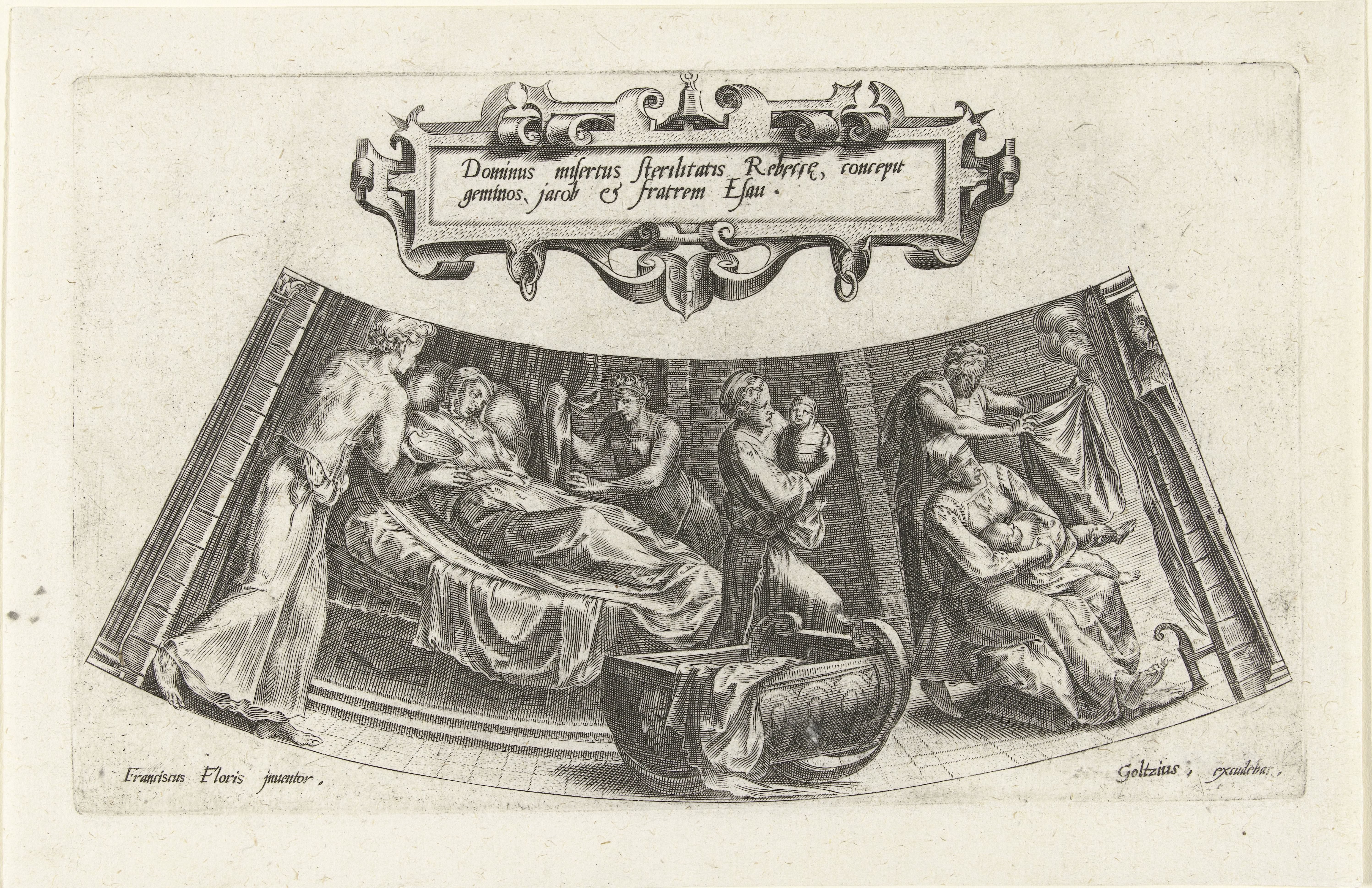 De geboorte van Jakob en Esau