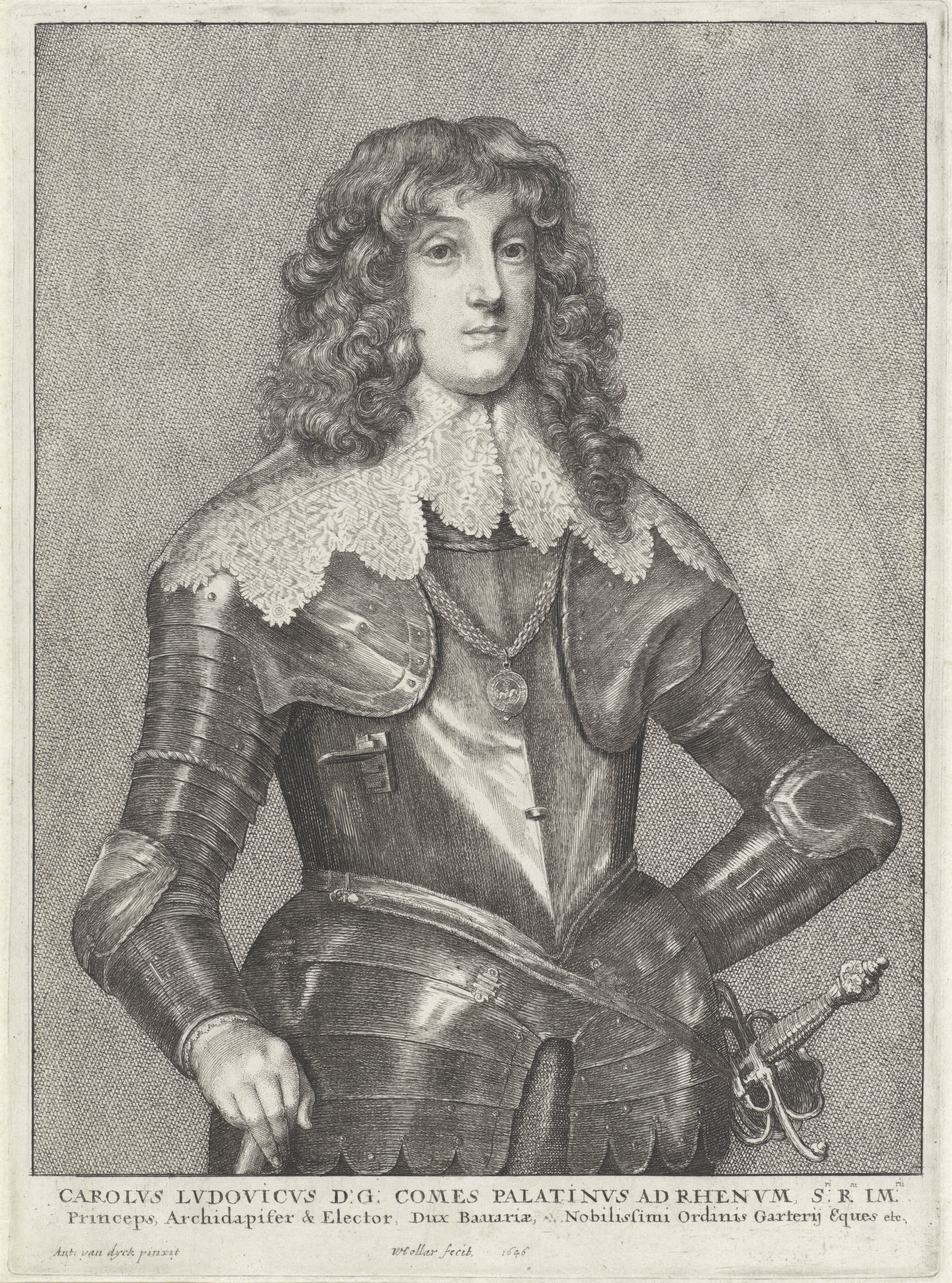 Portret van Karel Lodewijk, keurvorst van de Palts