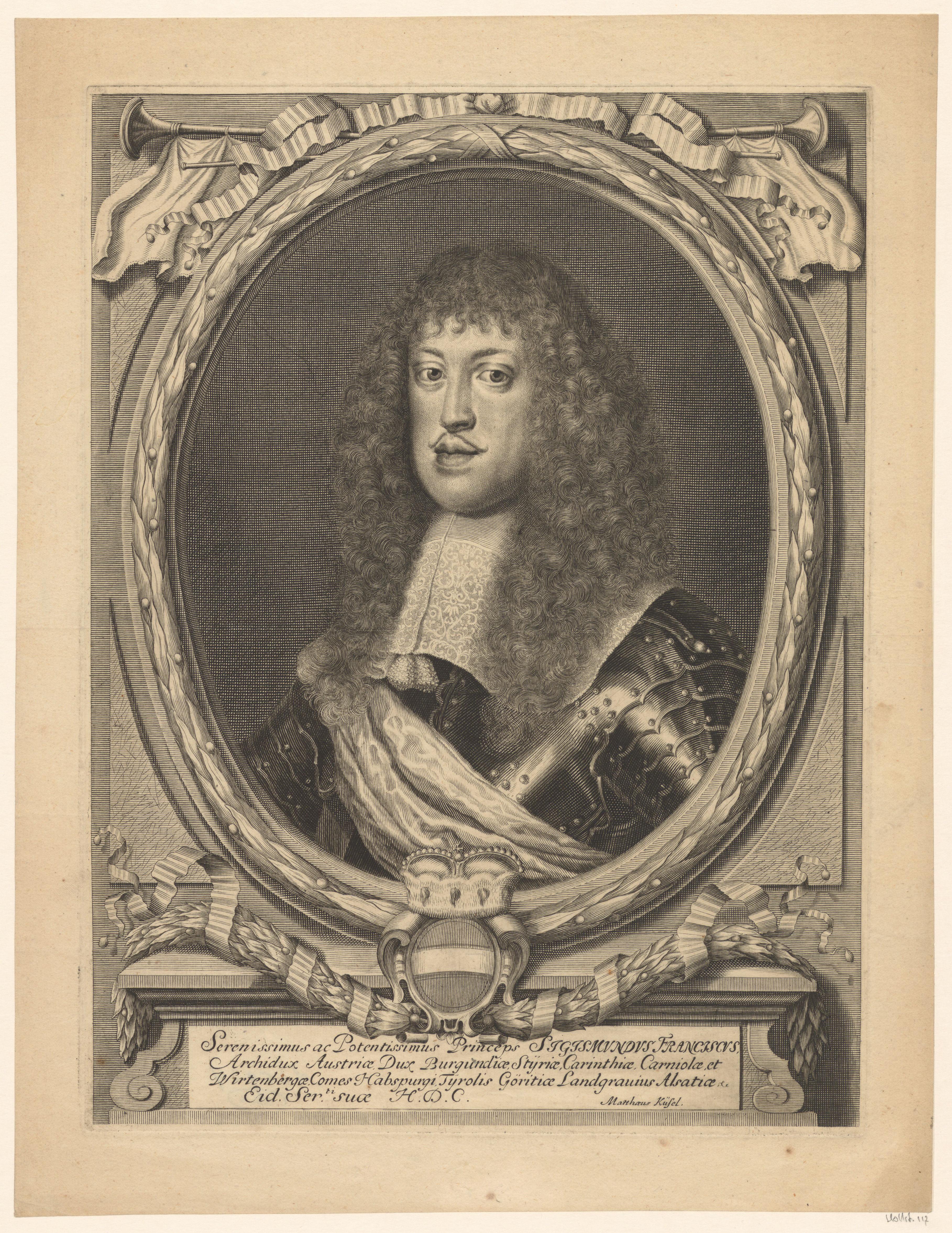 Portret van Sigismund Franz, aartshertog van Oostenrijk