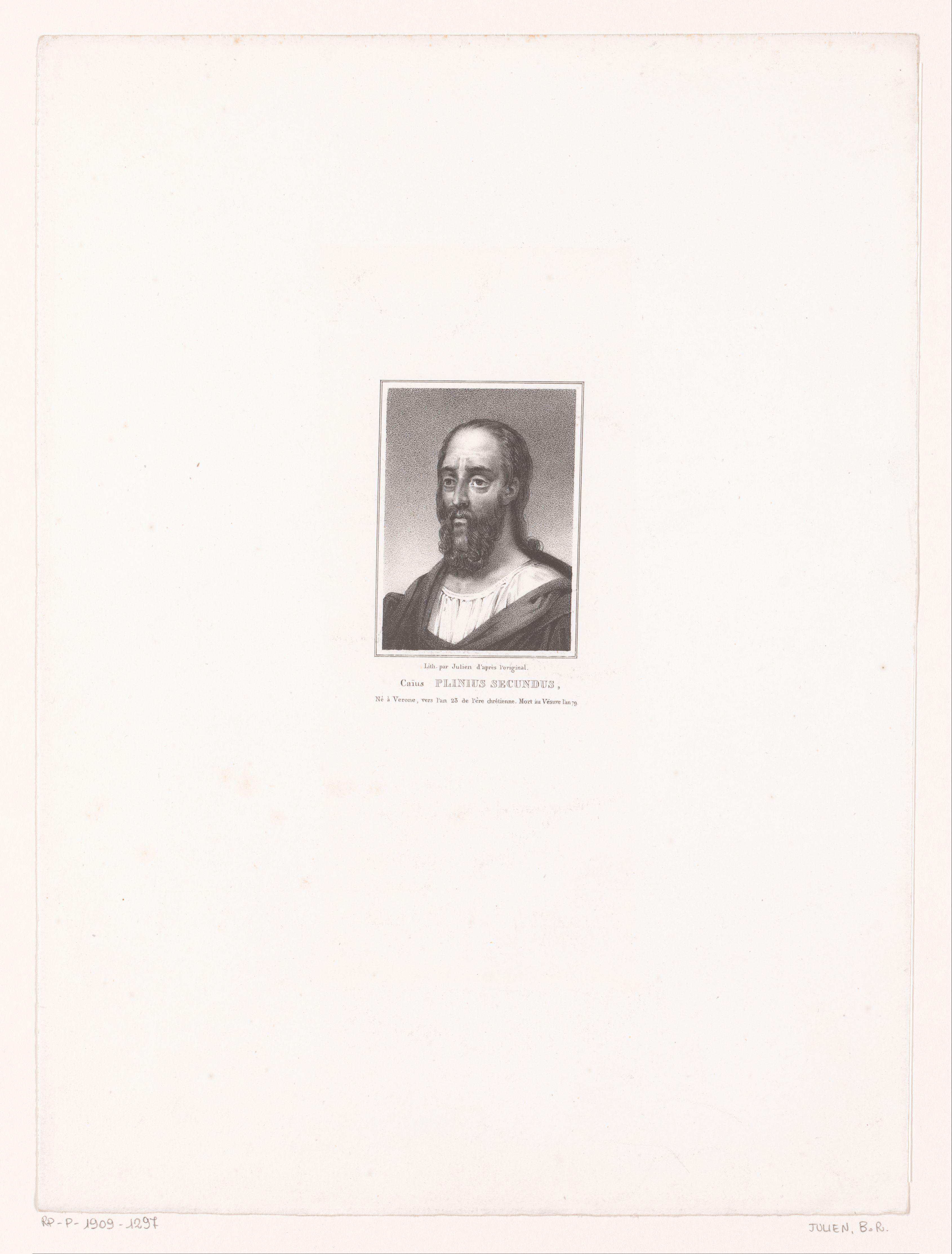 Portret van Gaius Plinius Secundus maior