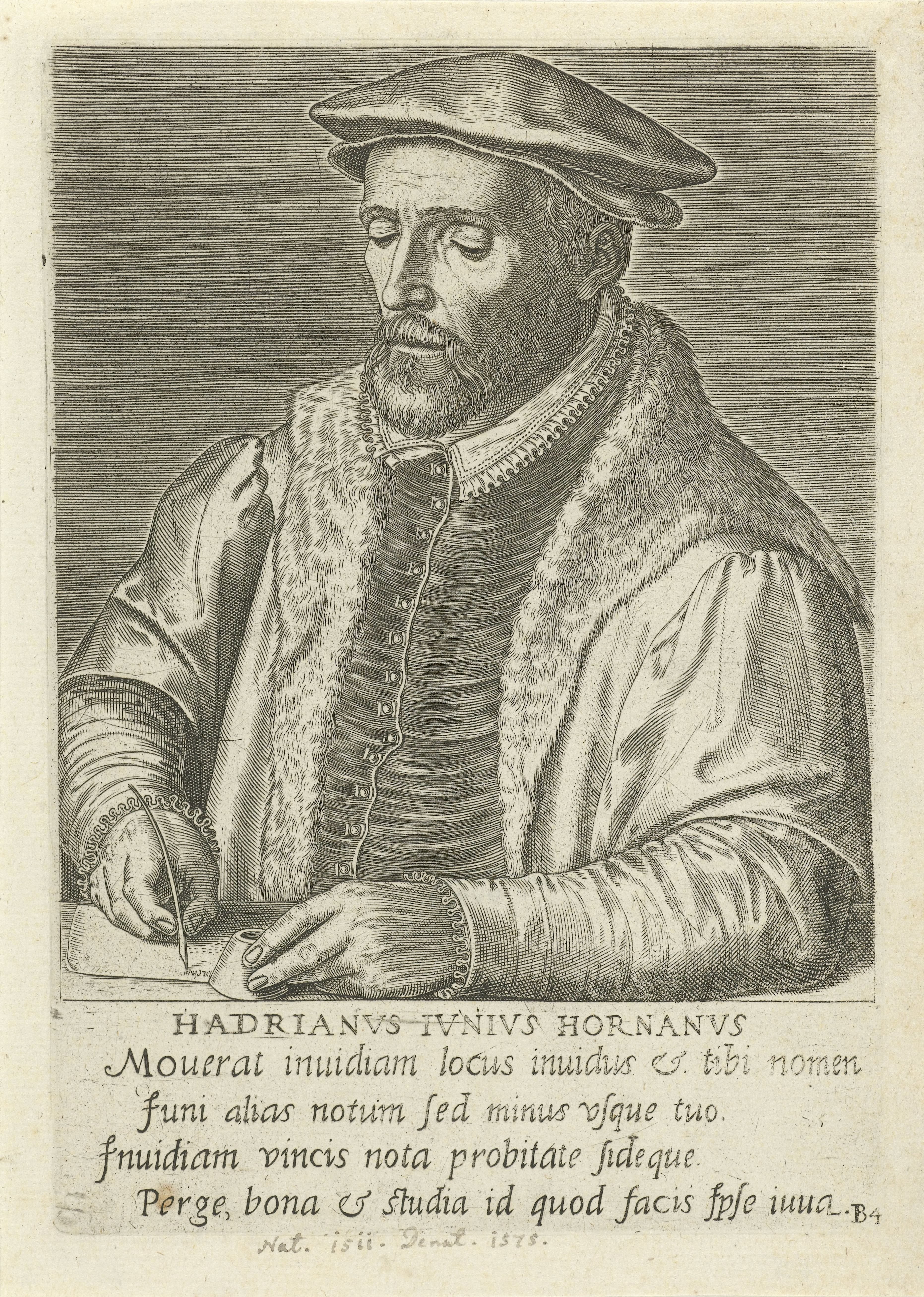 Portret van Hadrianus Junius