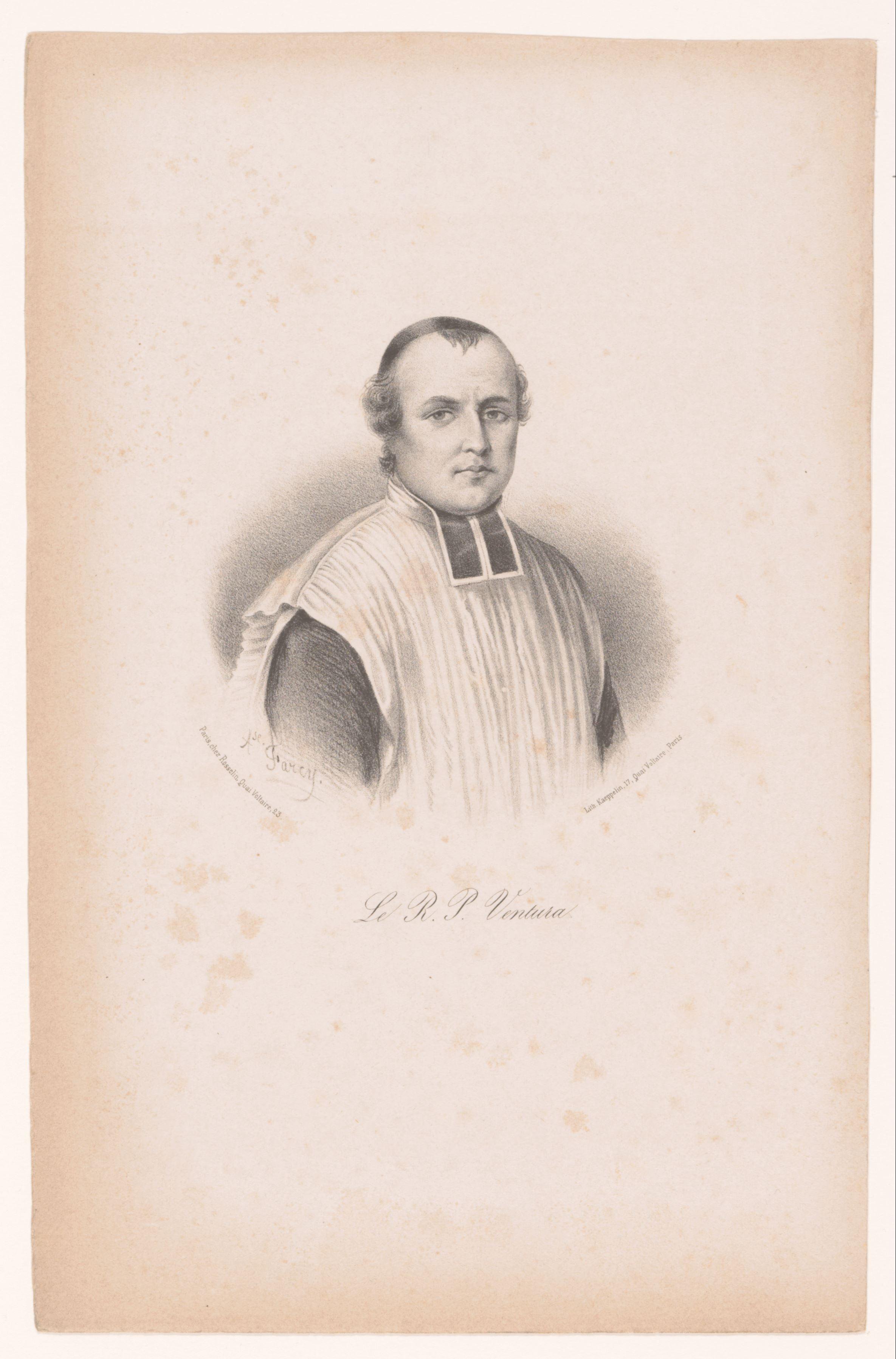Portret van Gioacchino Ventura