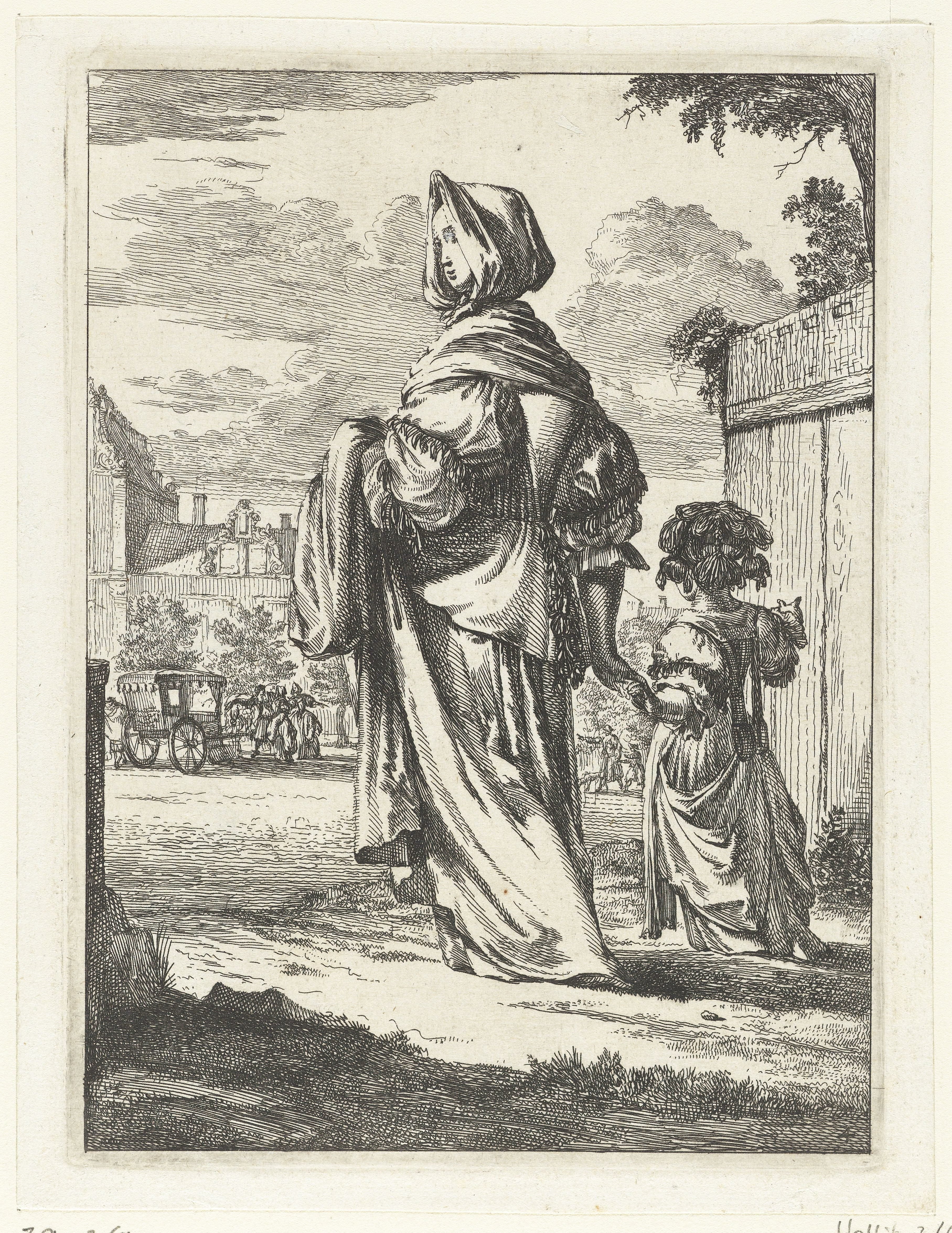Portret van Johanna Cornelia Wattier als Agrippina in het toneelstuk Britannicus
