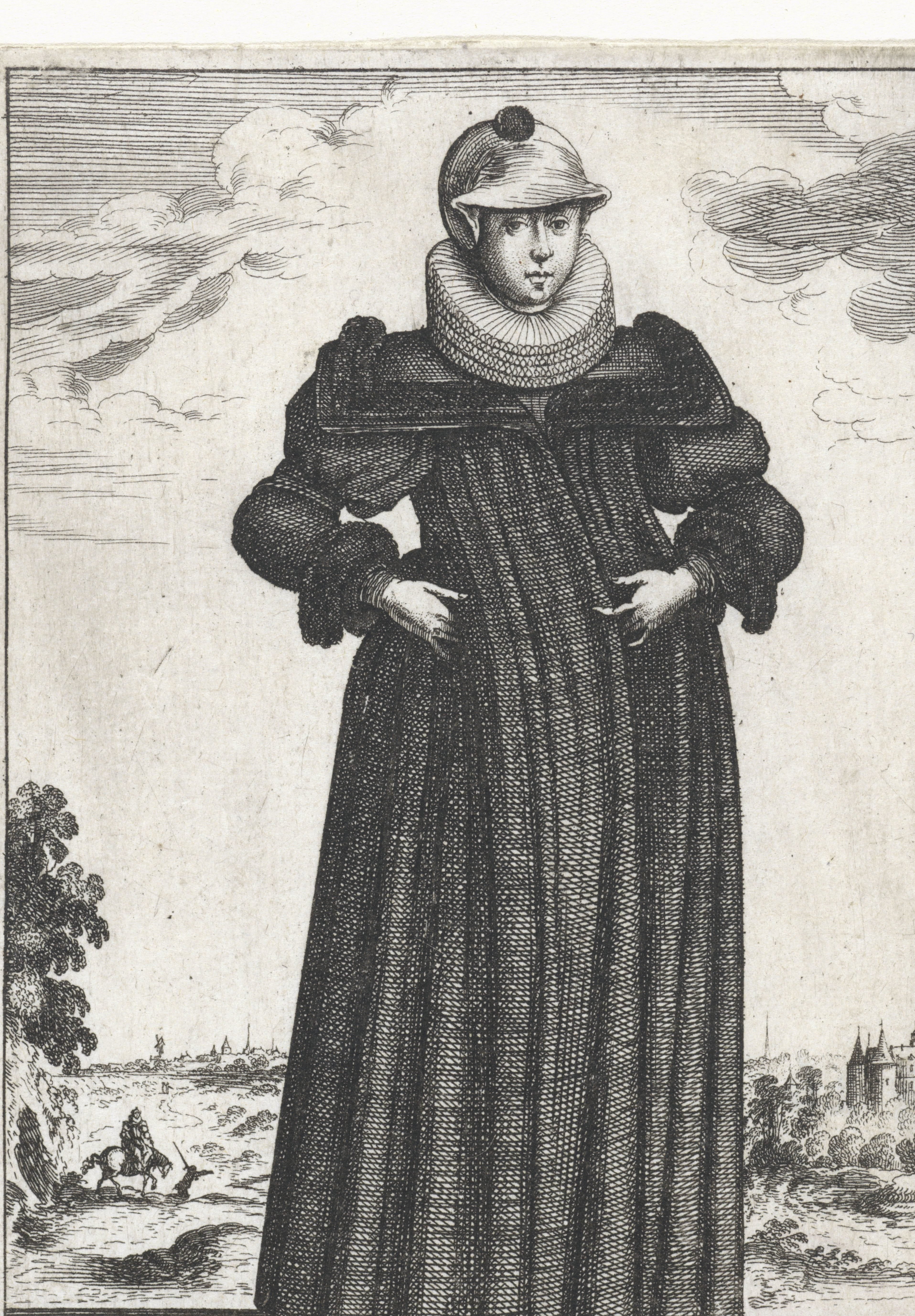 Dame de Strasbourg allant par la Ville
