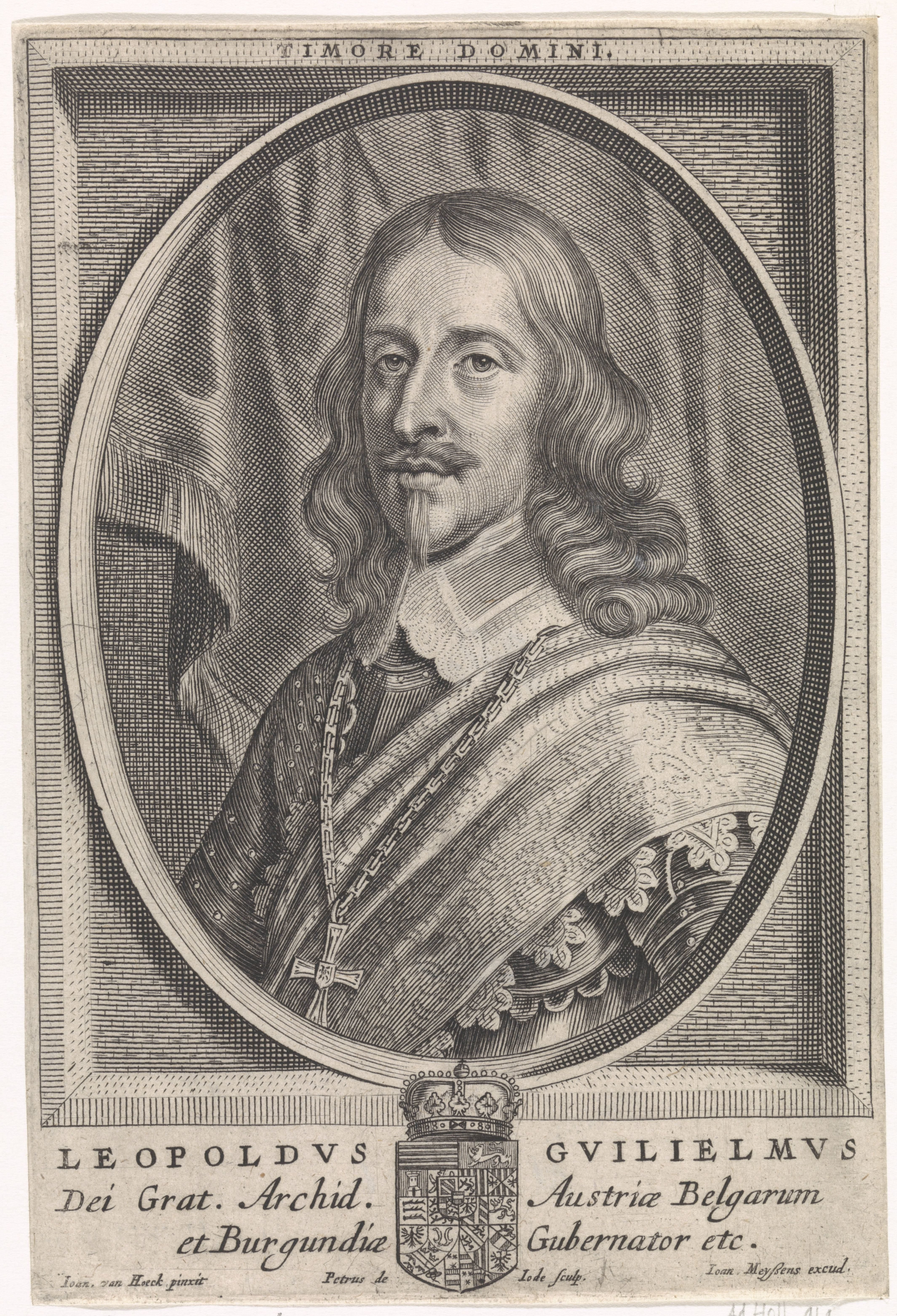 Portret van Aartshertog Leopold Willem van Oostenrijk