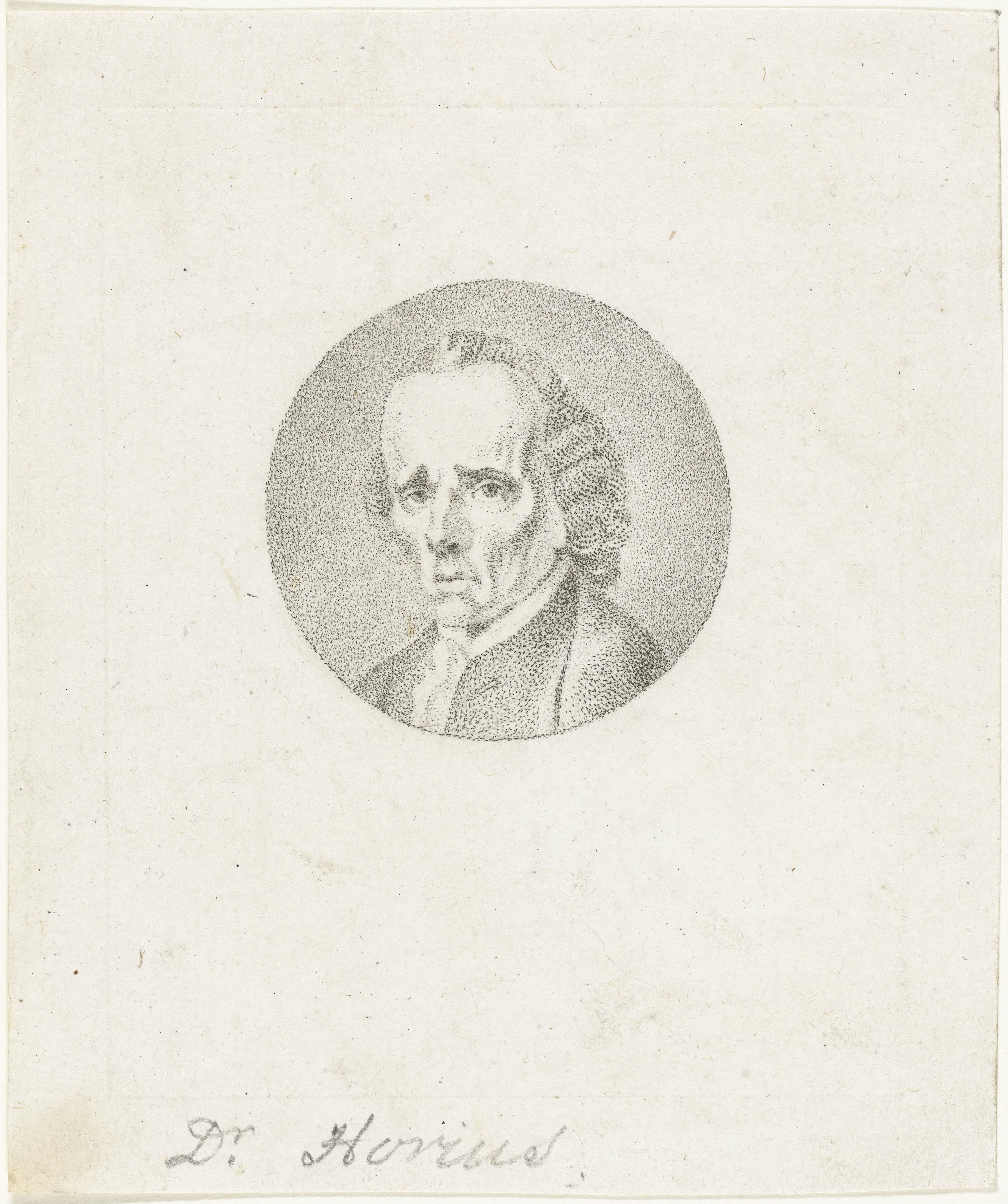 Portret van Jacobus Hovius op 61-jarige leeftijd