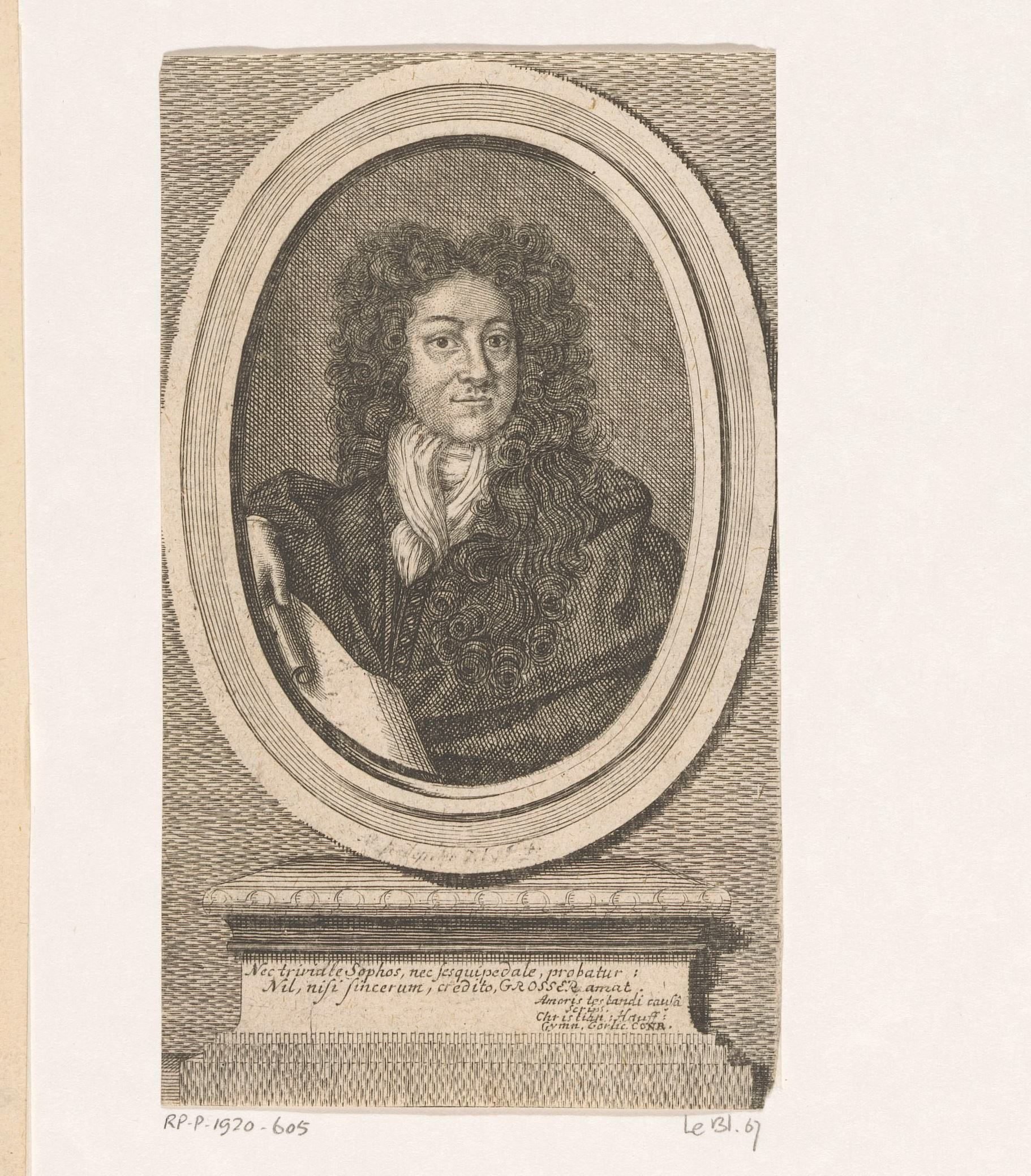 Portret van Samuel Grosser