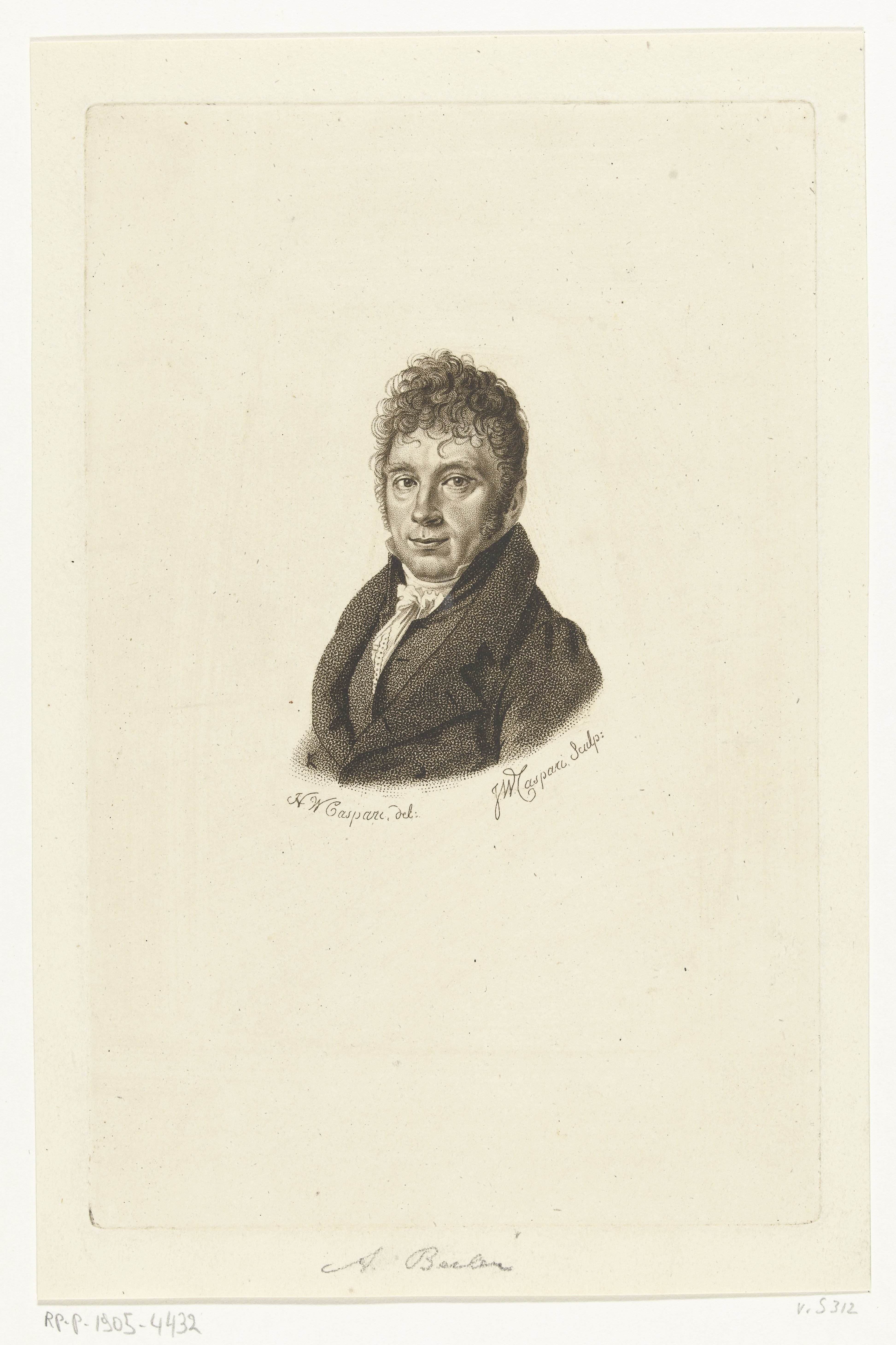 Portret van A. Beeler