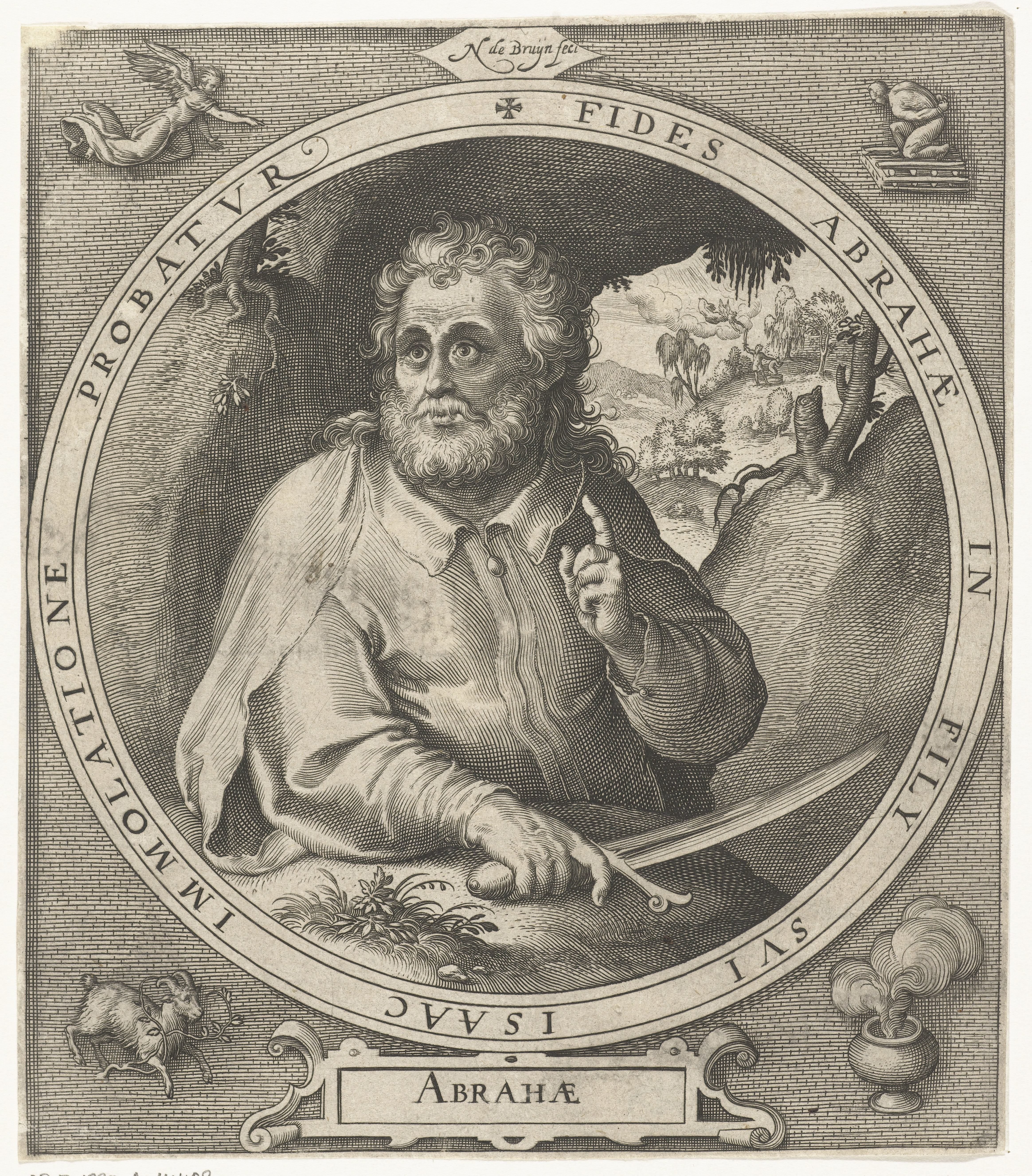 Abraham met mes in de hand
