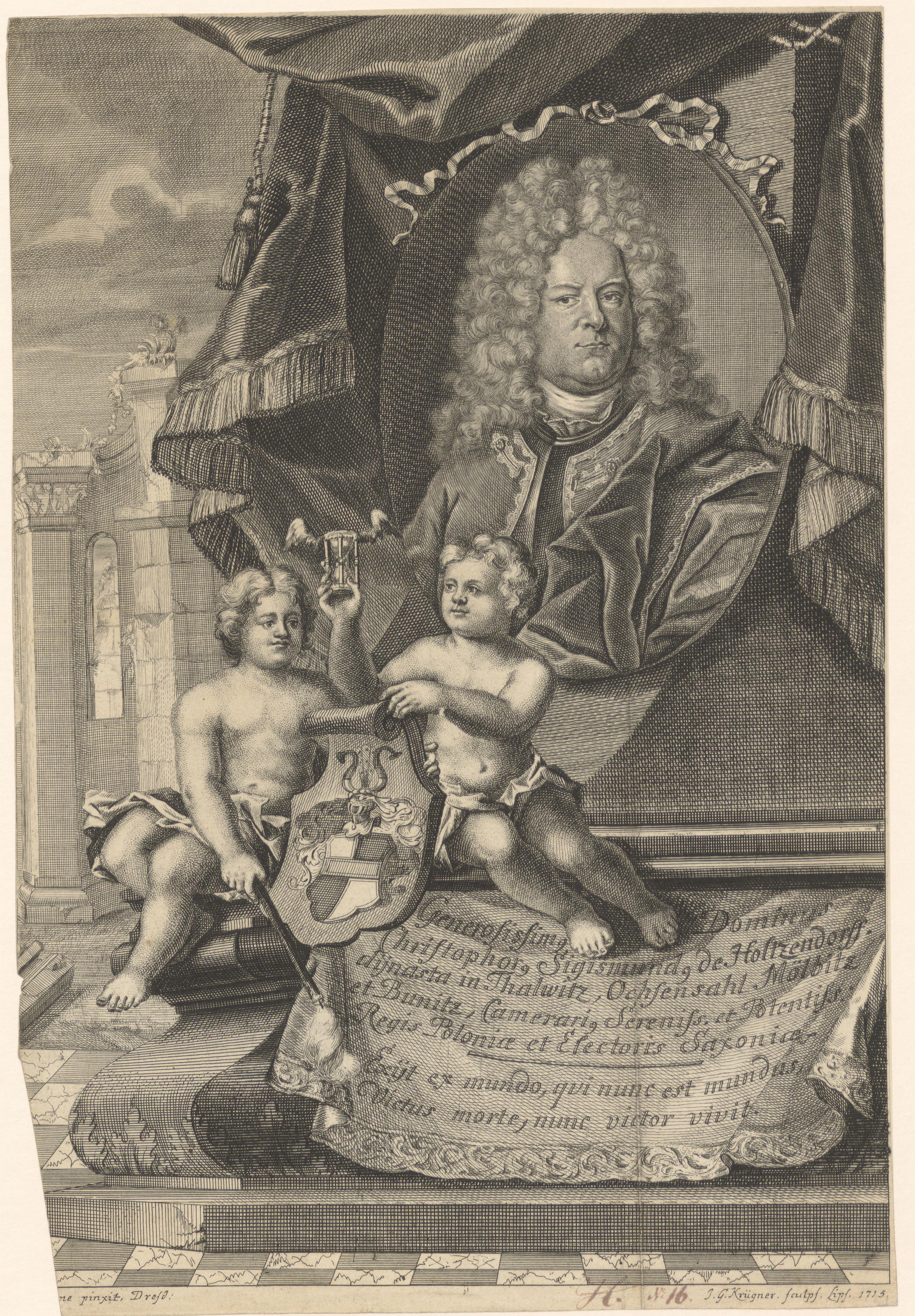 Portret van Christoph Sigmund von Holtzendorff